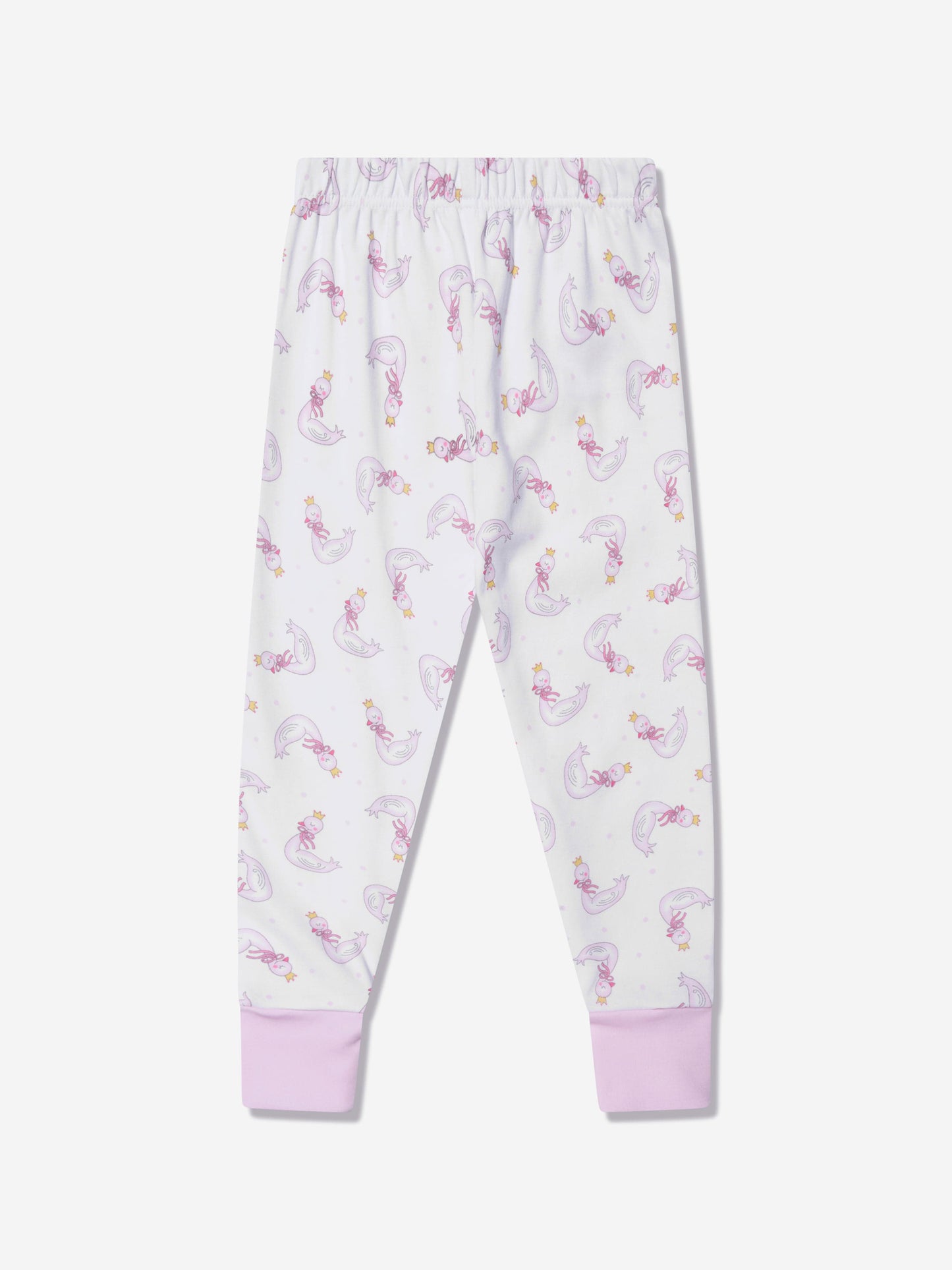 木兰宝贝女婴公主天鹅长睡衣(白色)