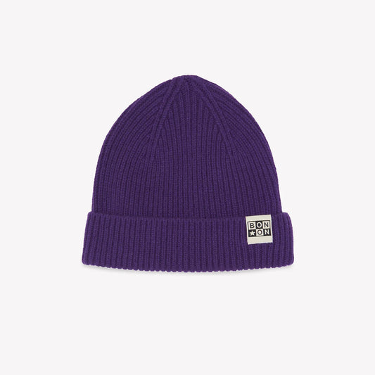 儿童紫色羊毛帽子