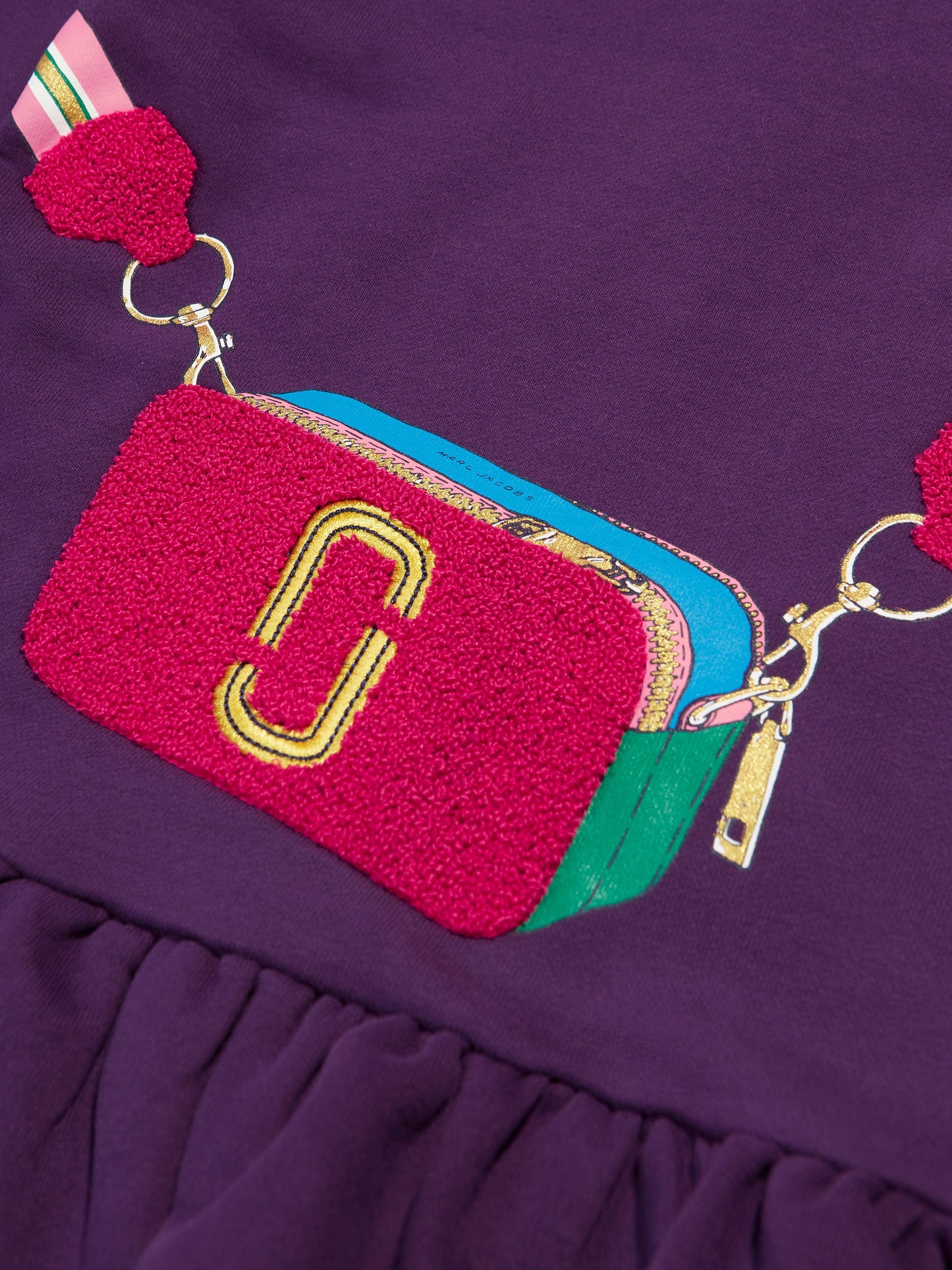 MARC JACOBS 女童连帽毛衣裙(紫色)