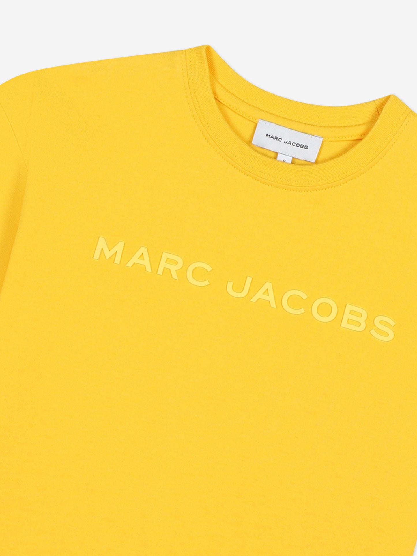 MARC JACOBS 儿童徽标 T 恤(黄色)