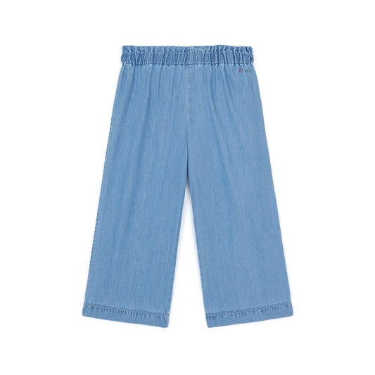 女童蓝色牛仔裤