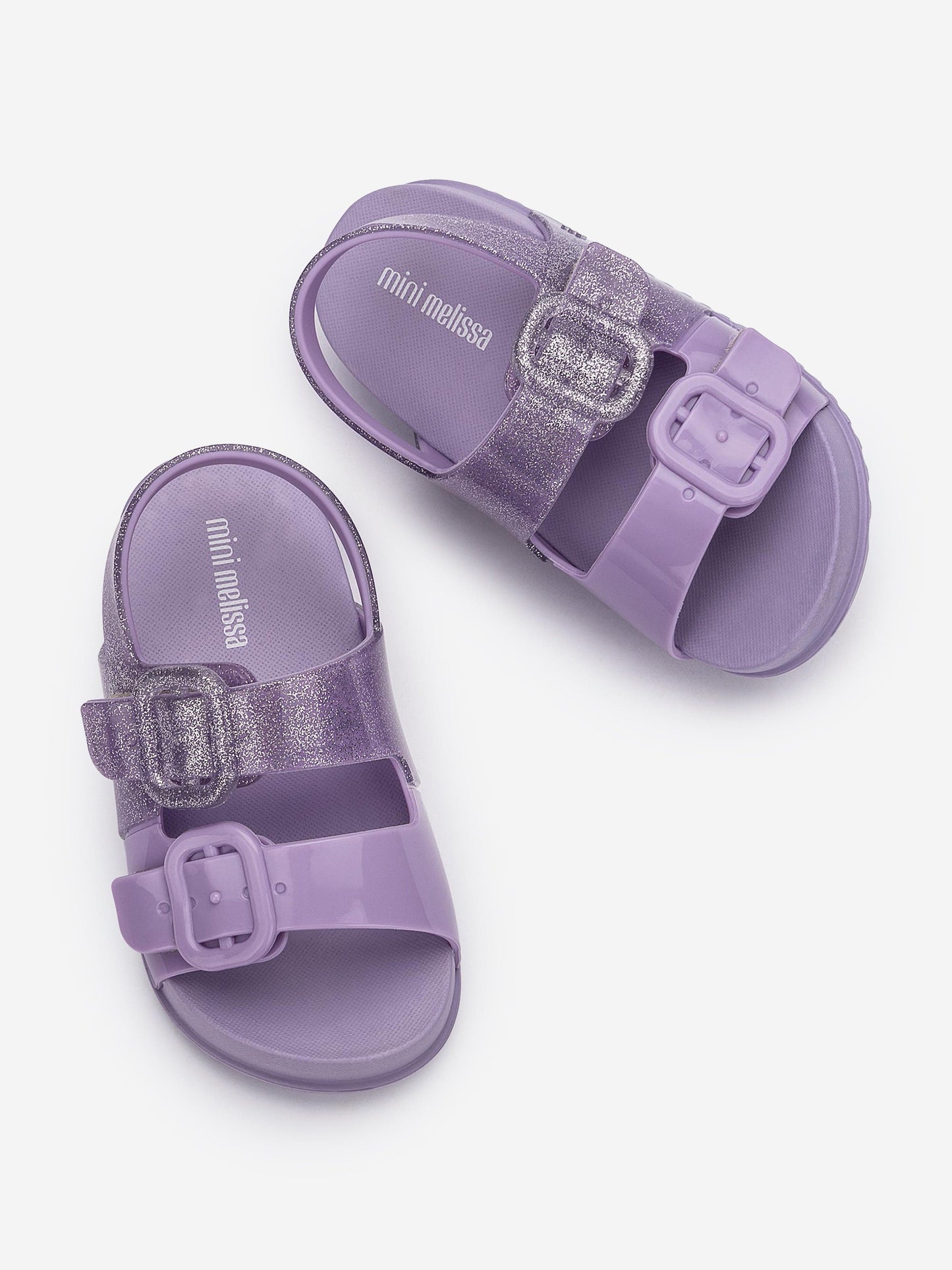 Mini Melissa 女童舒适亮片紫色凉鞋