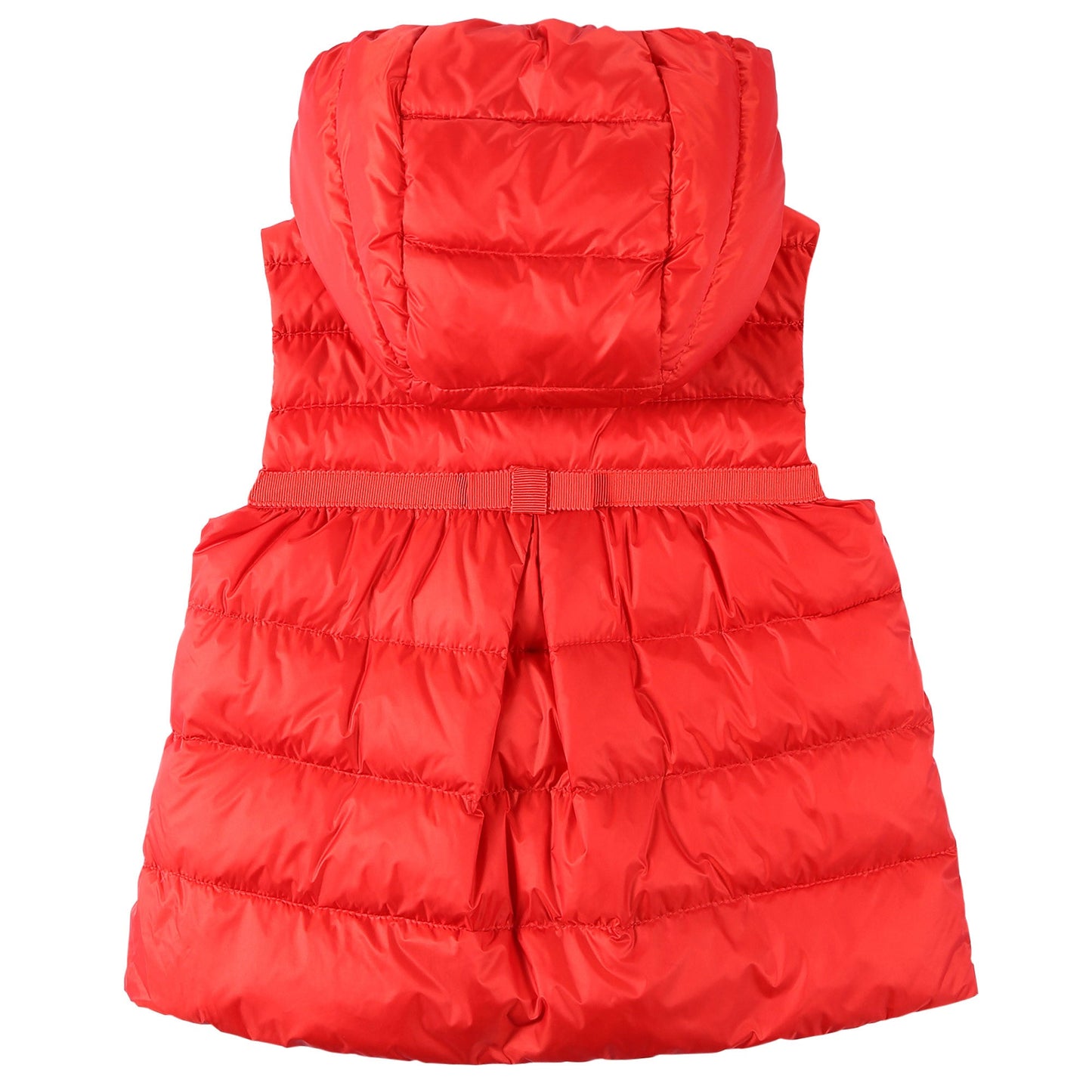 Baby Girls Red Down Padded Hooded 'Suzette' Gilet