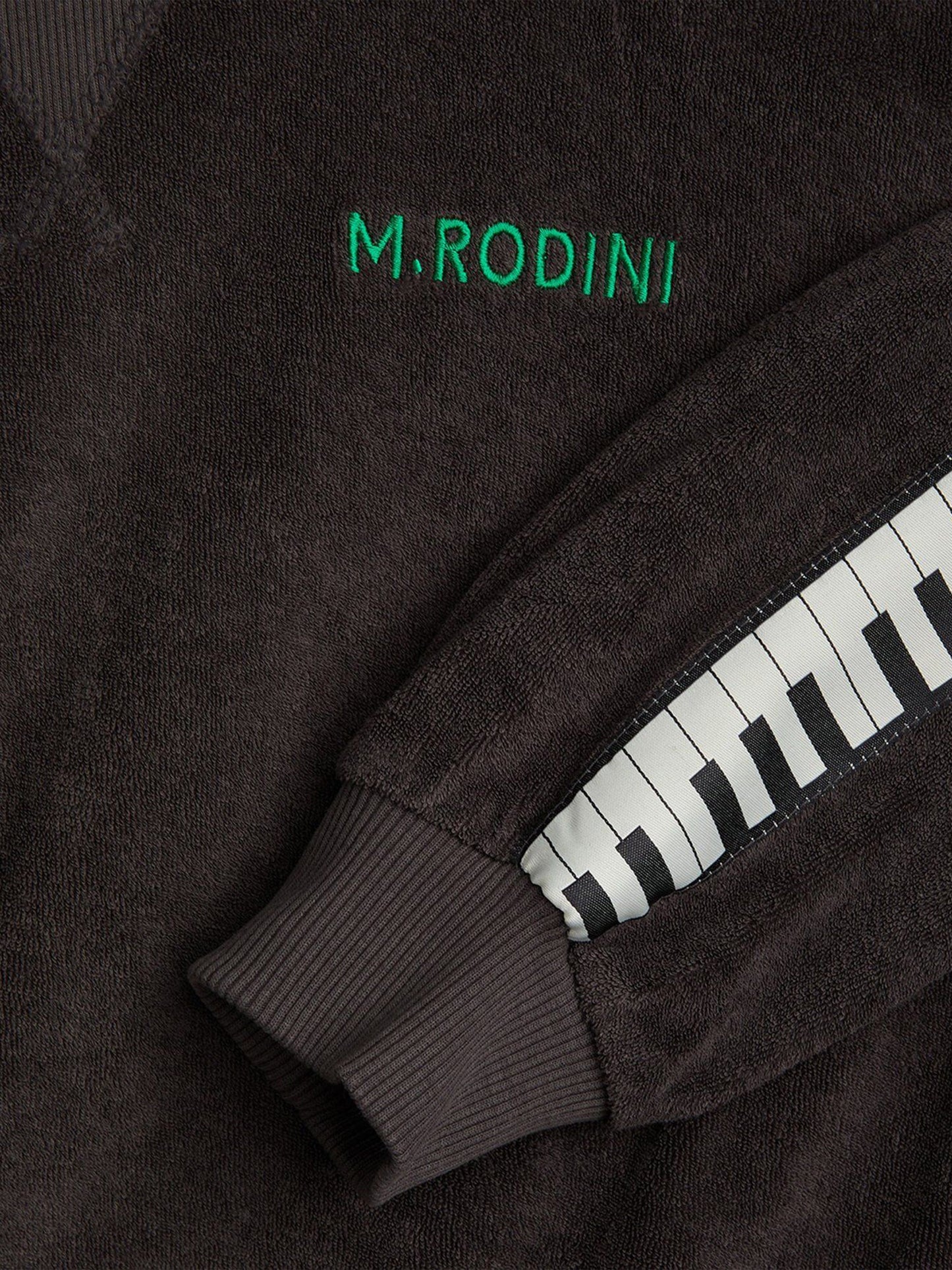 Boys Piano Terry Sweatshirt in Black