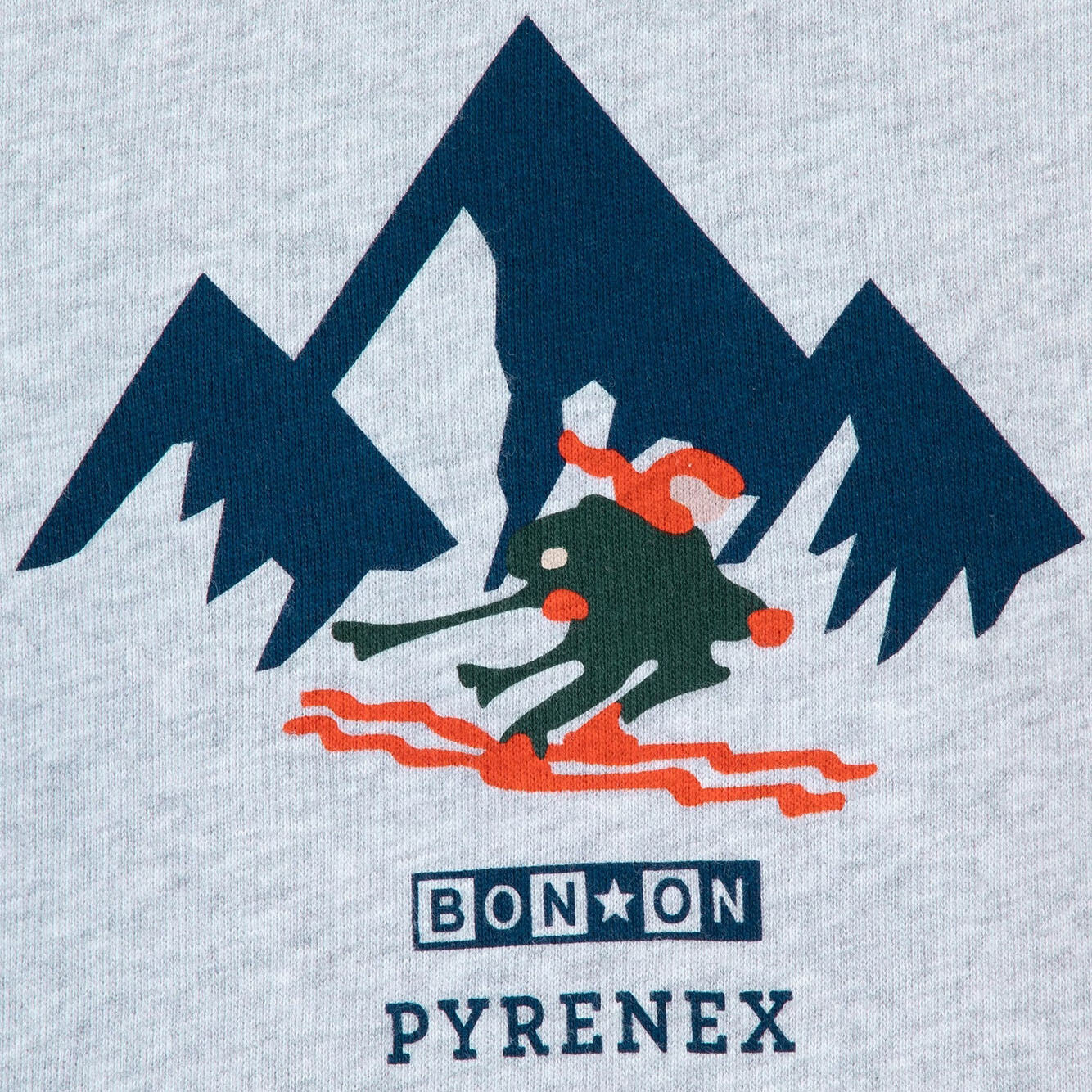 儿童灰色棉卫衣(Bonton x Pyrenex联名款)