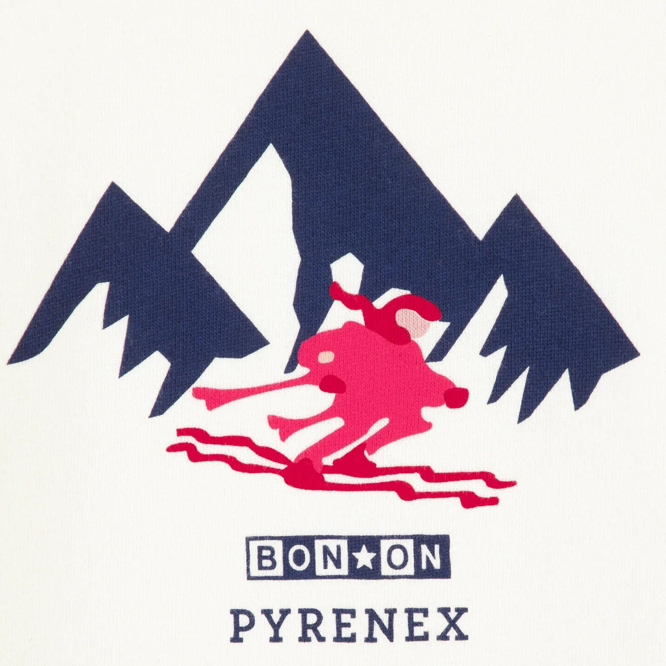 儿童白色棉卫衣(Bonton x Pyrenex联名款)