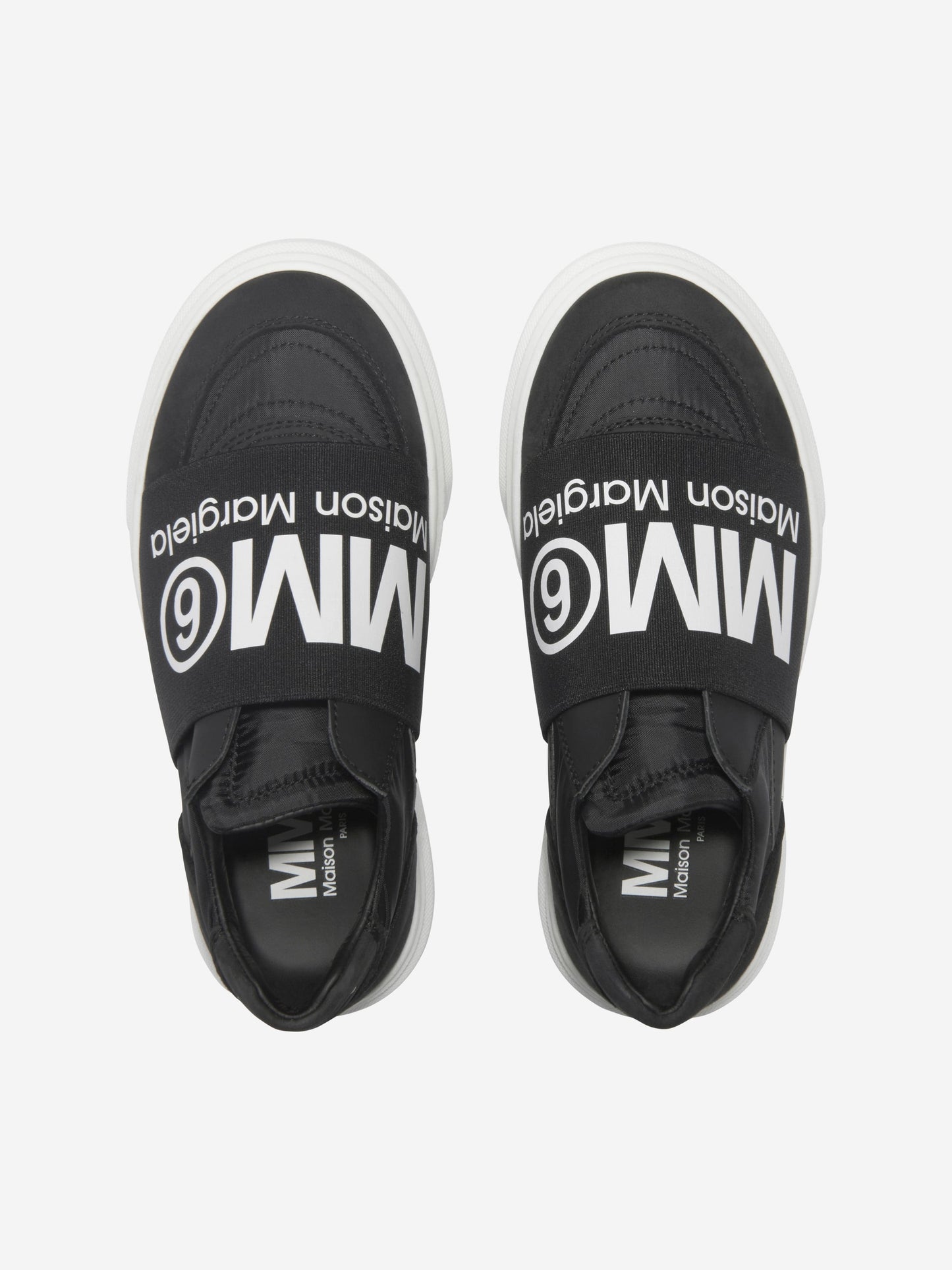 MM6 Maison Margiela 中性徽标一脚蹬运动鞋