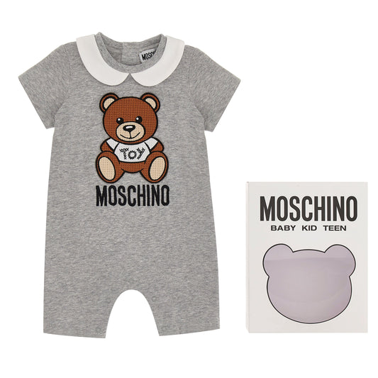 Baby Boy & Girls Grey Babysuit