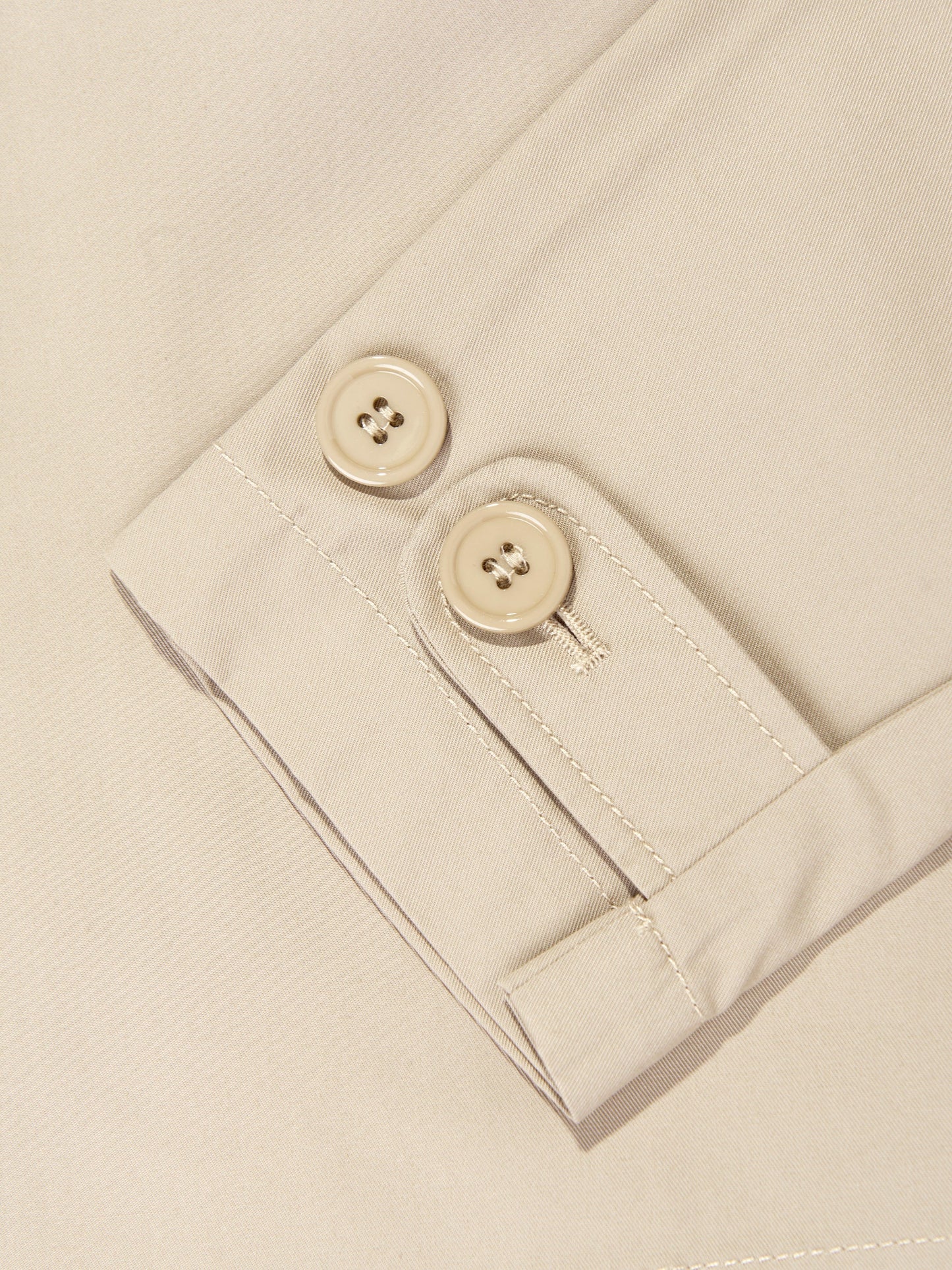 Girls Gabardine Logo Jacket in Beige