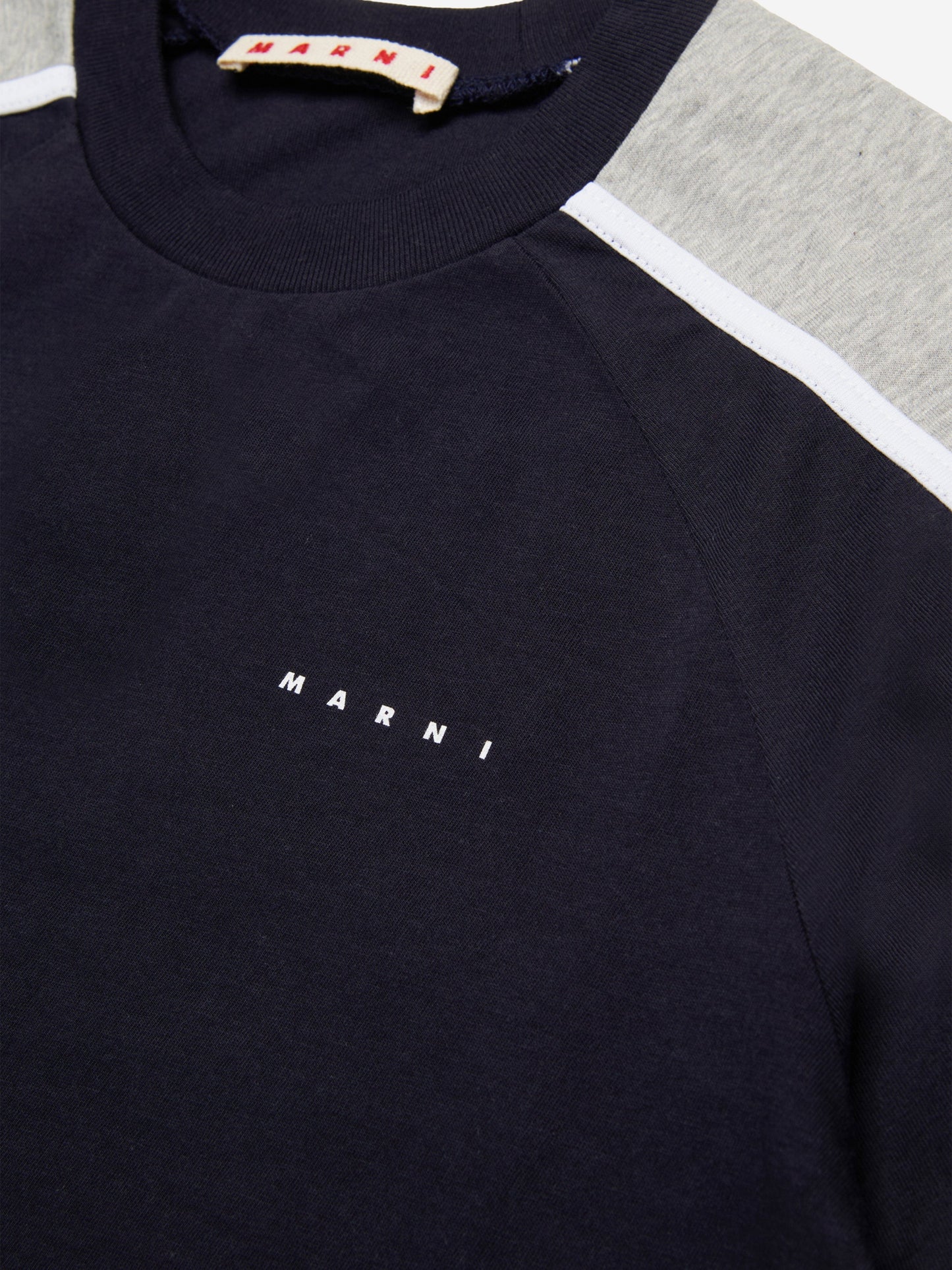 Kids Colourblock T-Shirt in Navy