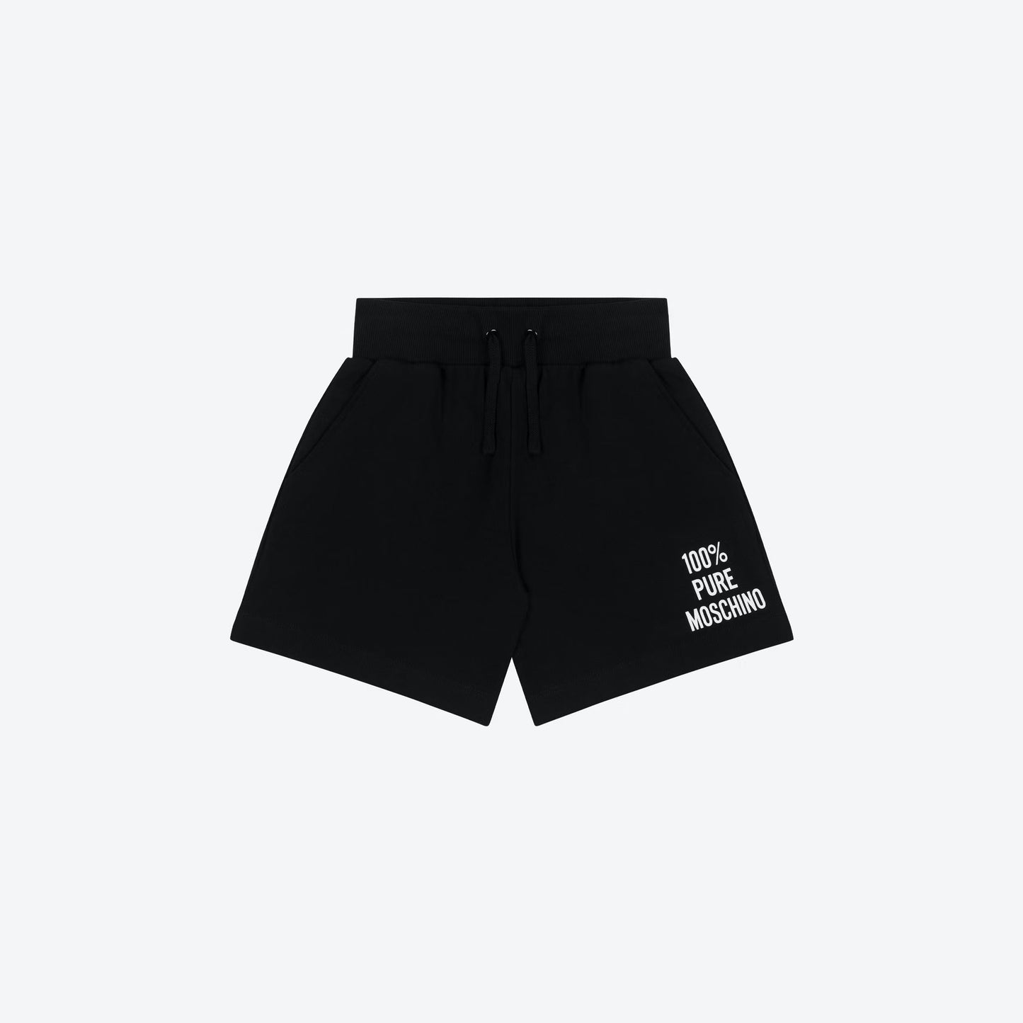 女童黑色Logo棉短裤