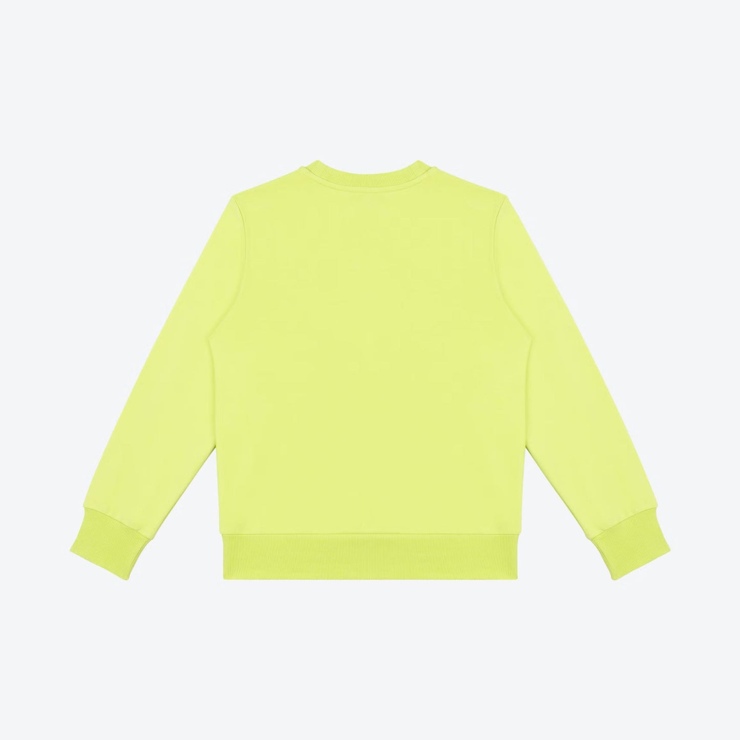 儿童荧光绿色Logo棉卫衣