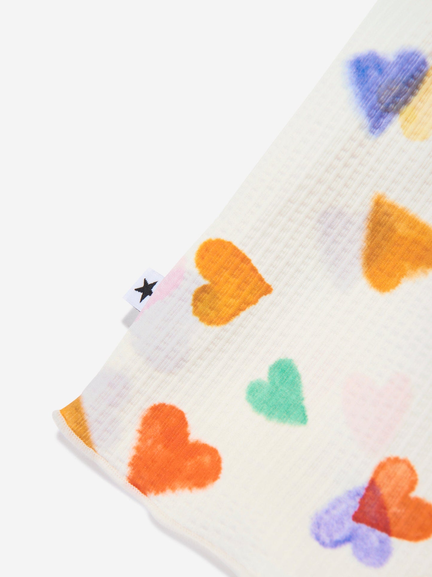 Girls Nicci Rainbow Hearts Swim Shorts in Ivory (UPF50+)