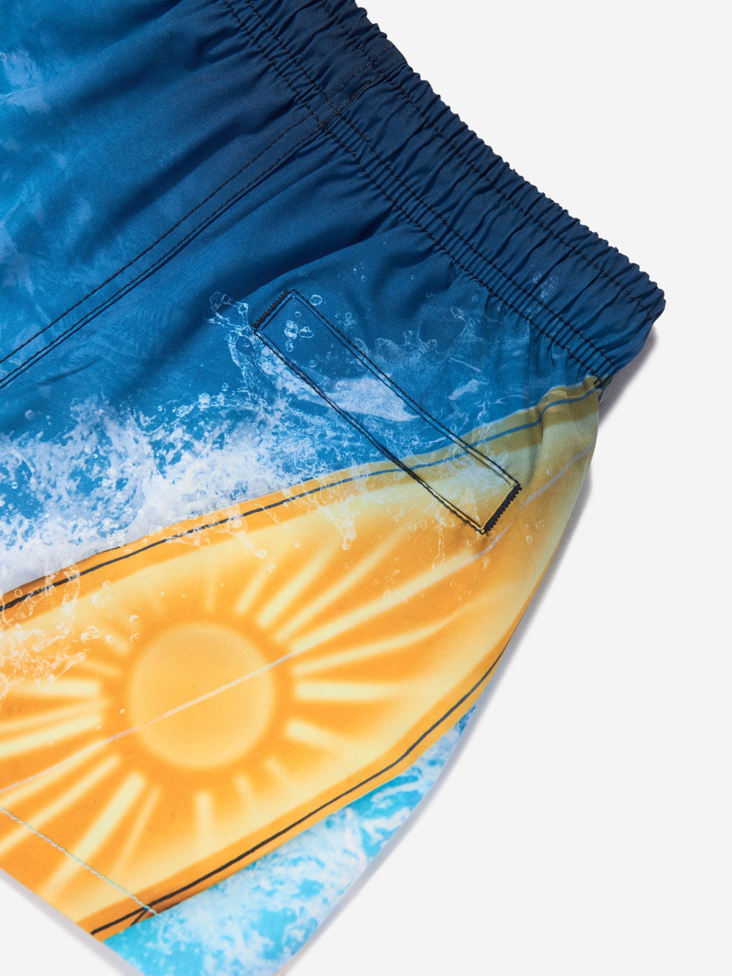 Boys Niko Surf Art Chill Swim Shorts in Blue (UPF50+)