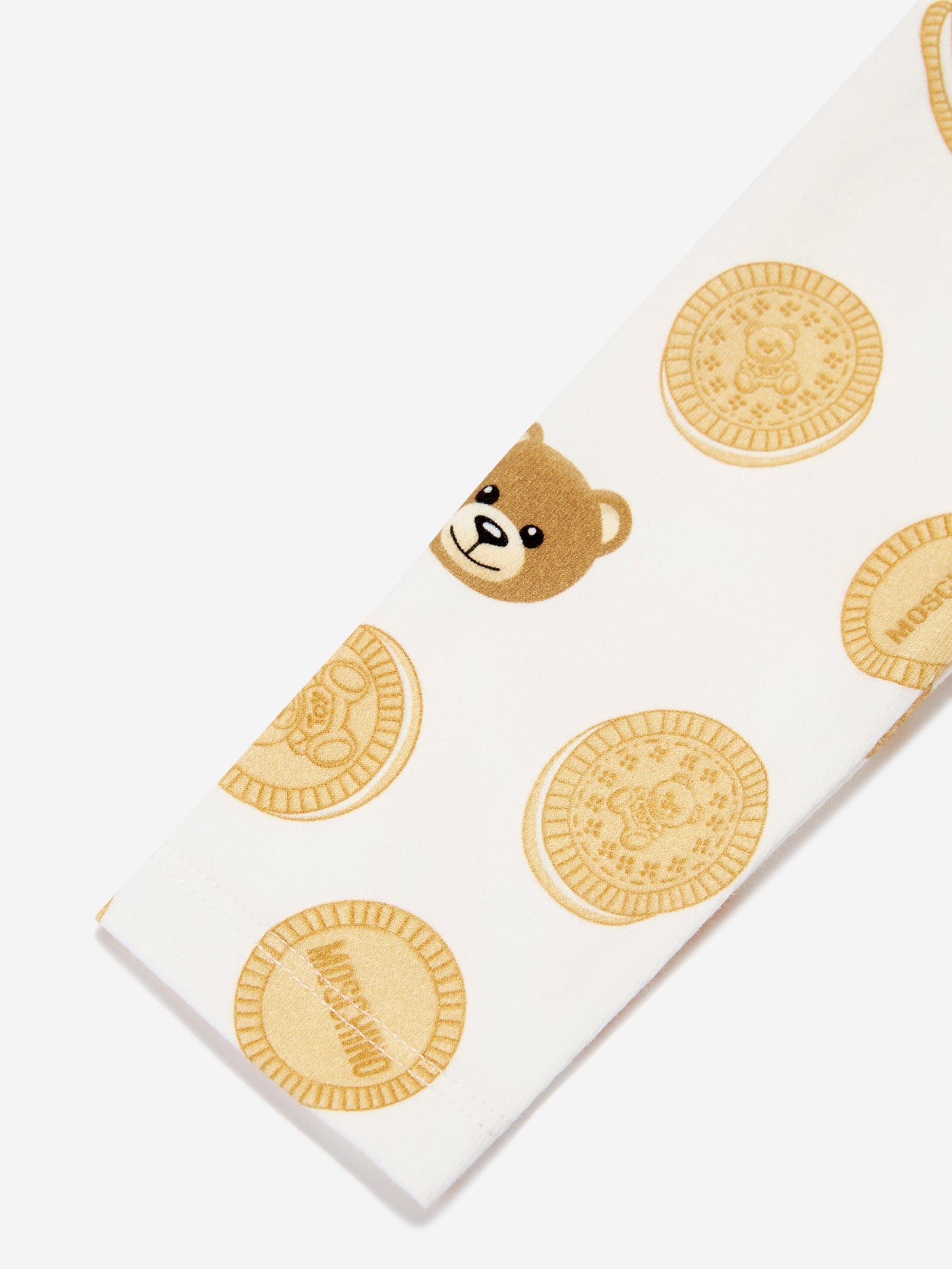 Moschino 女婴象牙色 Cookie 紧身裤