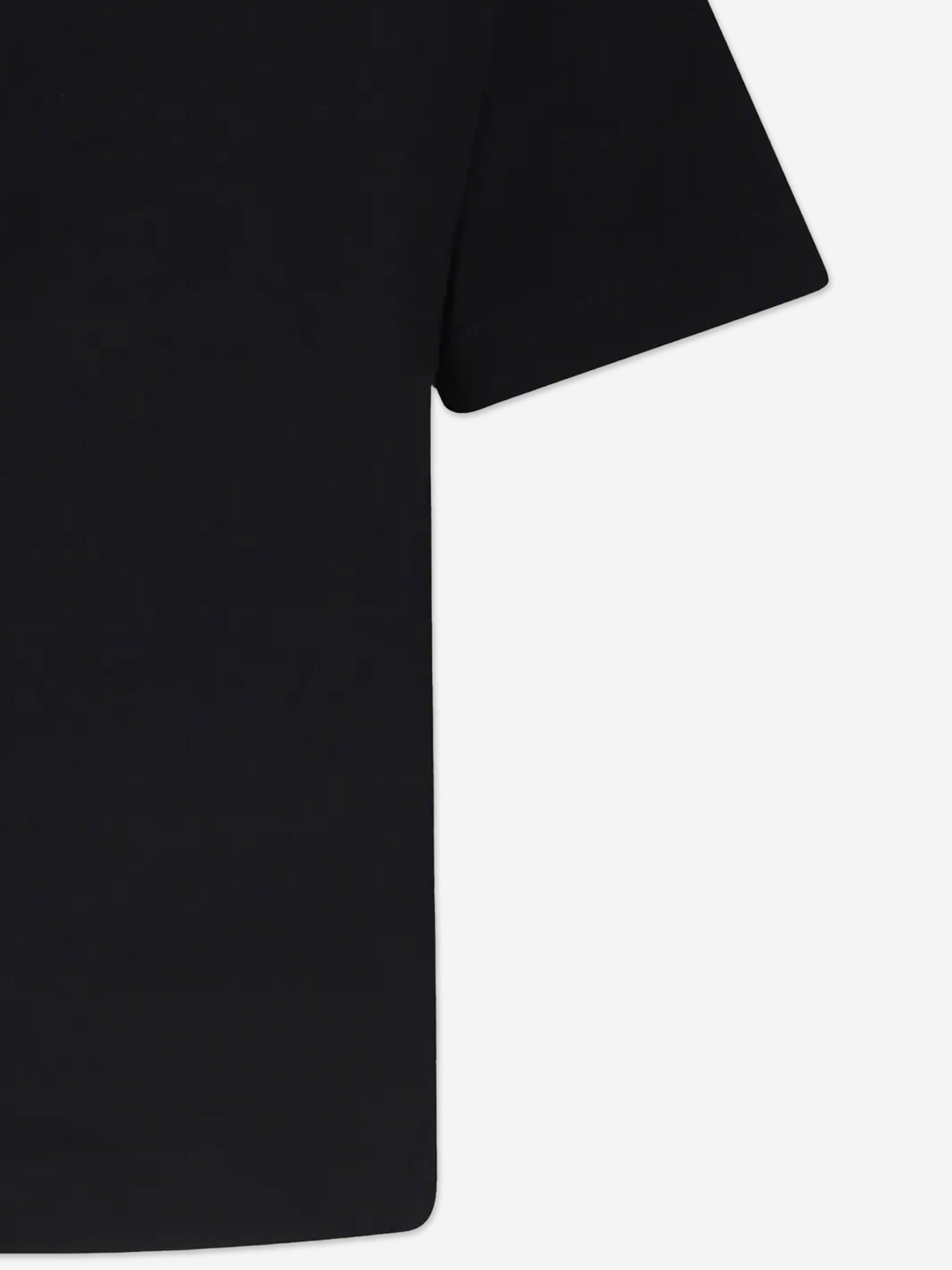 Moschino Kids 泰迪熊徽标 T 恤(黑色)