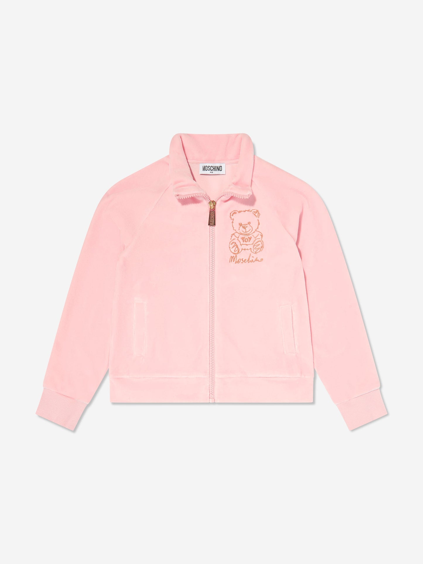 Moschino 女童泰迪熊徽标运动服(粉色)