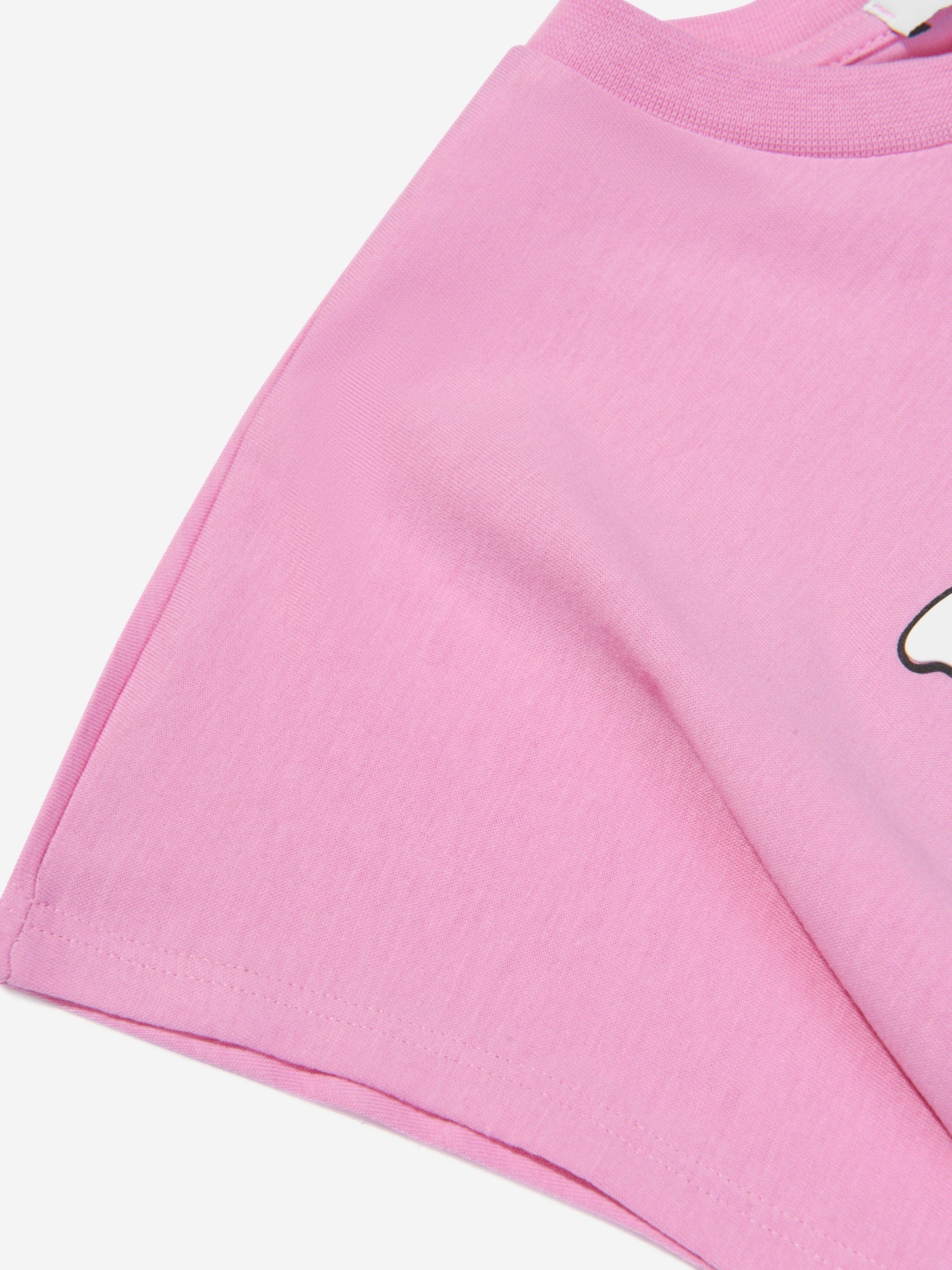 MSGM 女童短款徽标 T 恤(粉色)