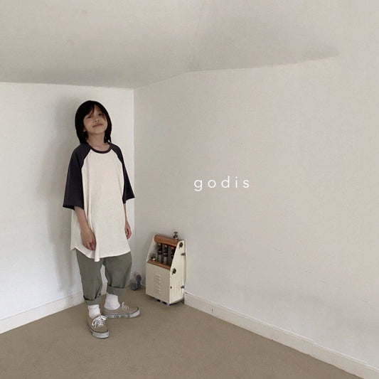 儿童木炭色棉T恤