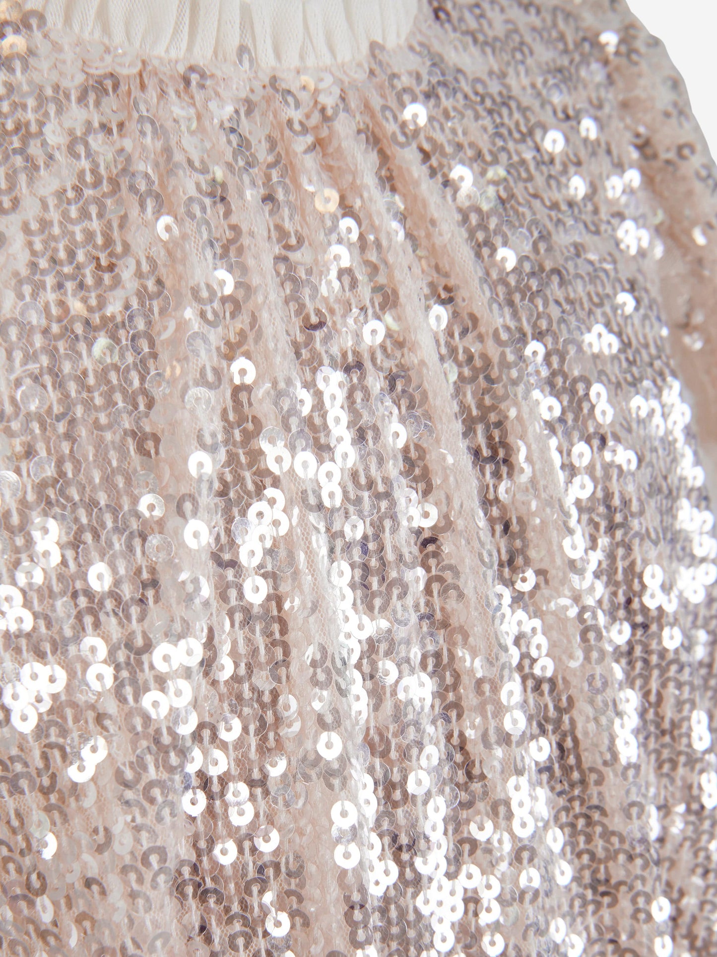Needle & Thread 女童米拉光泽连衣裙(奶油色)