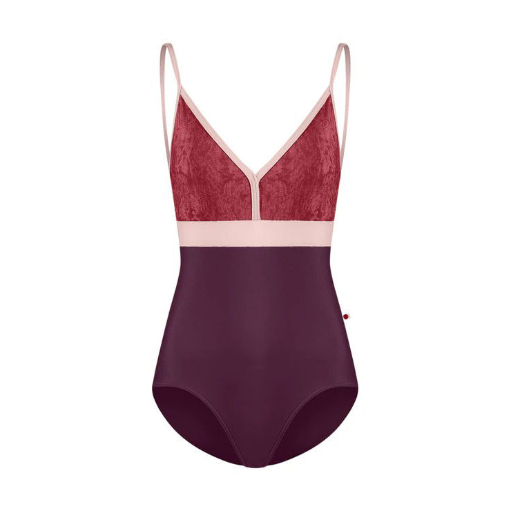 女士酒红色"Zoe/N-Opera/CV-Garnet/T-Petal/T-Petal"芭蕾舞连体衣