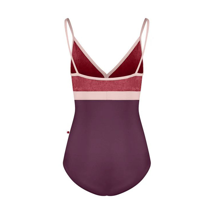 女士酒红色"Zoe/N-Opera/CV-Garnet/T-Petal/T-Petal"芭蕾舞连体衣