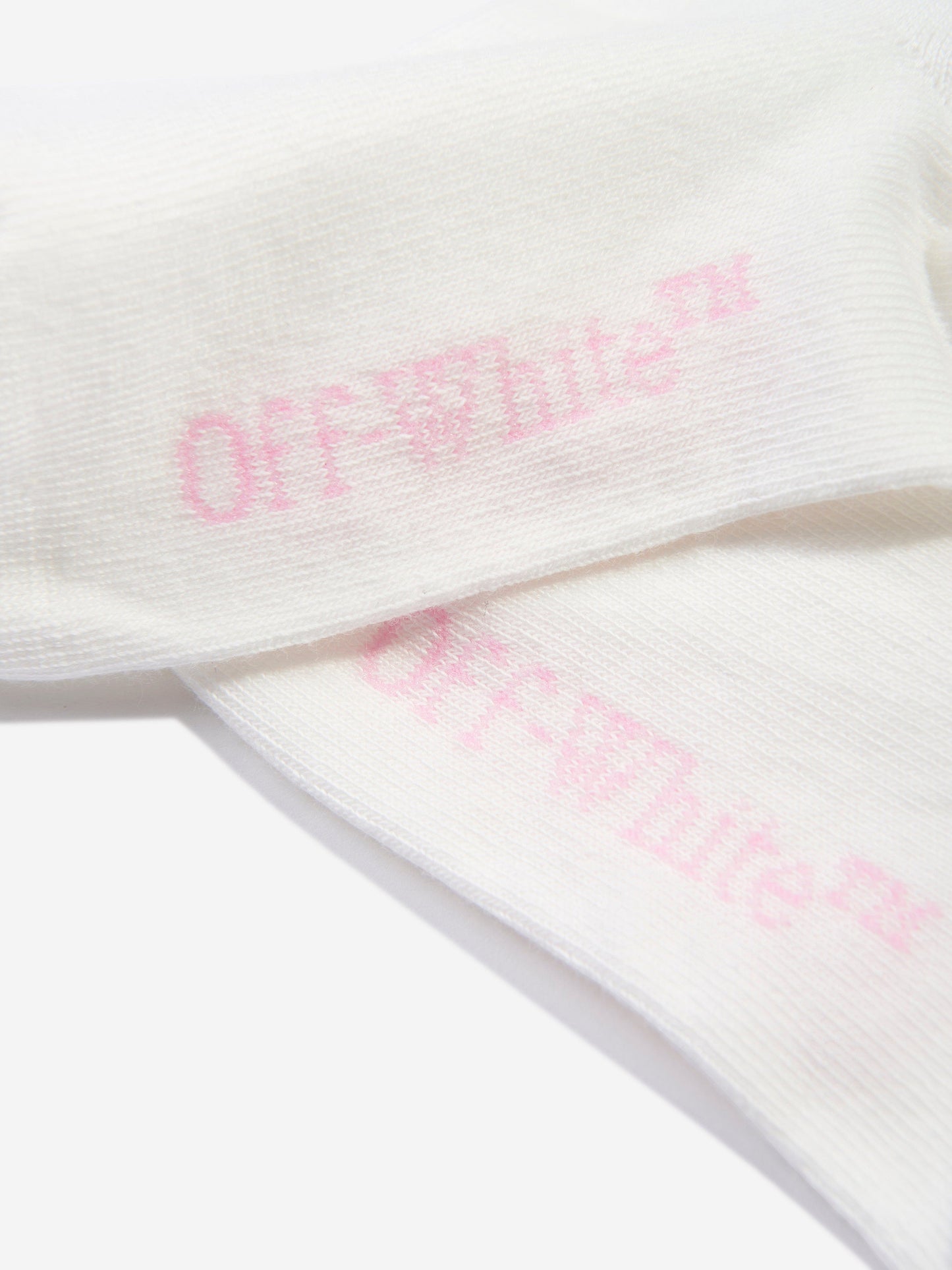 Off-White 女童 Arrow 中高筒袜(白色)