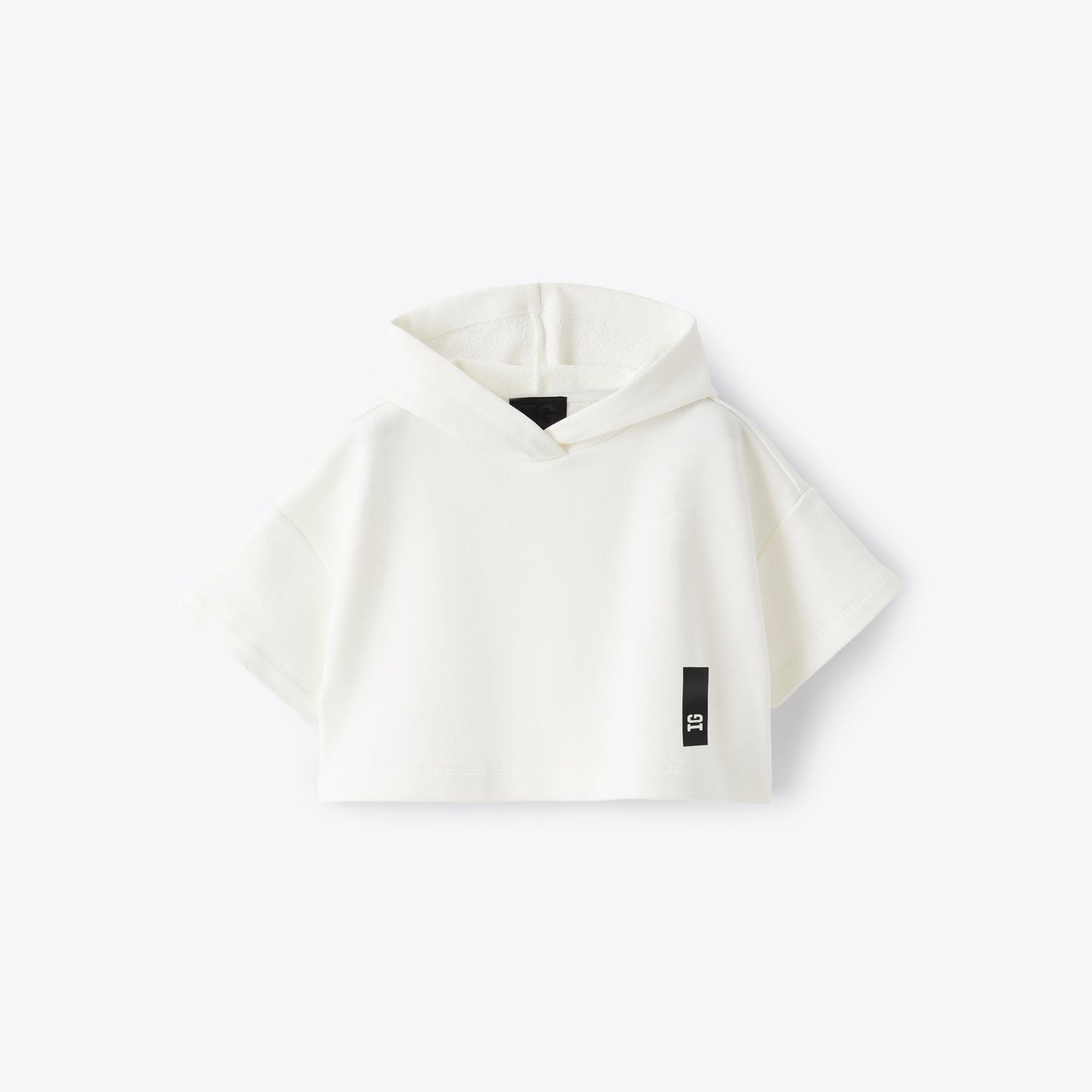 女童白色"IG"棉卫衣