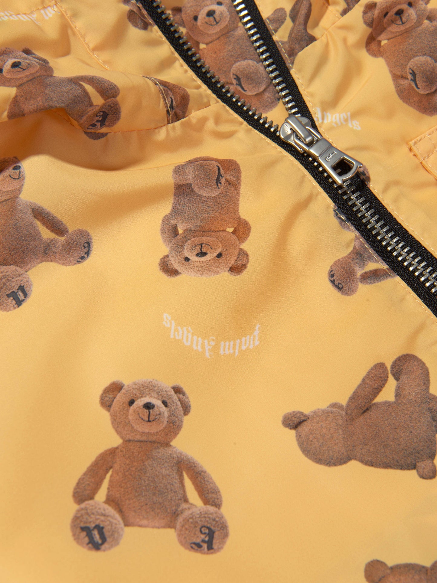 Palm Angels 男童 AOP PA Bears 黄色风衣