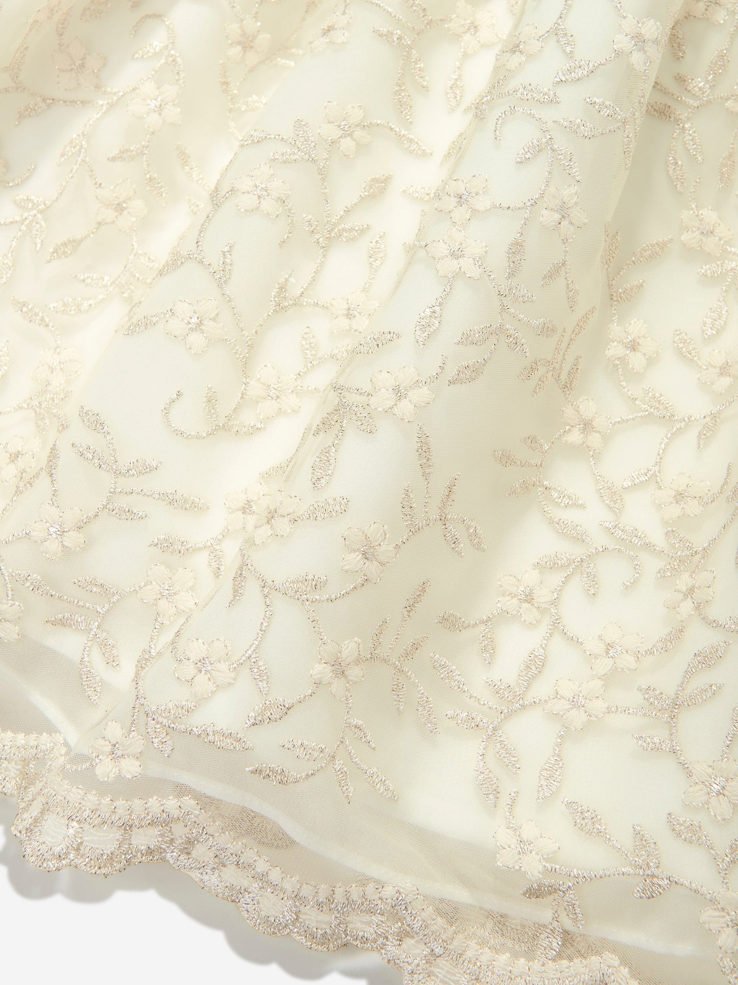 Patachou 金色女童刺绣派对连衣裙