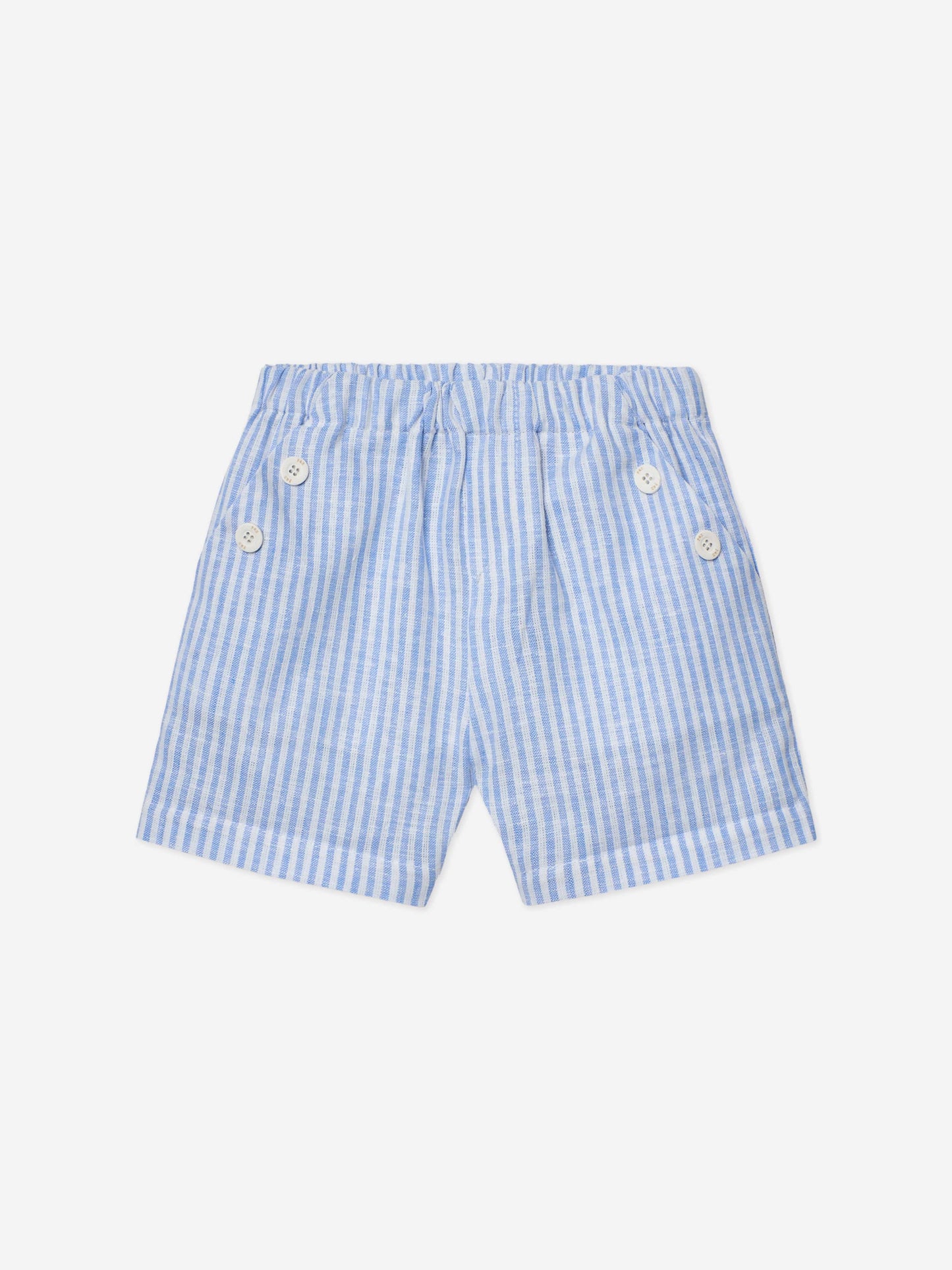 Boys Short Set in White