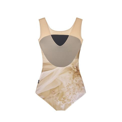 女士米色碎花芭蕾舞连体衣(R4-25.8/Psyche)