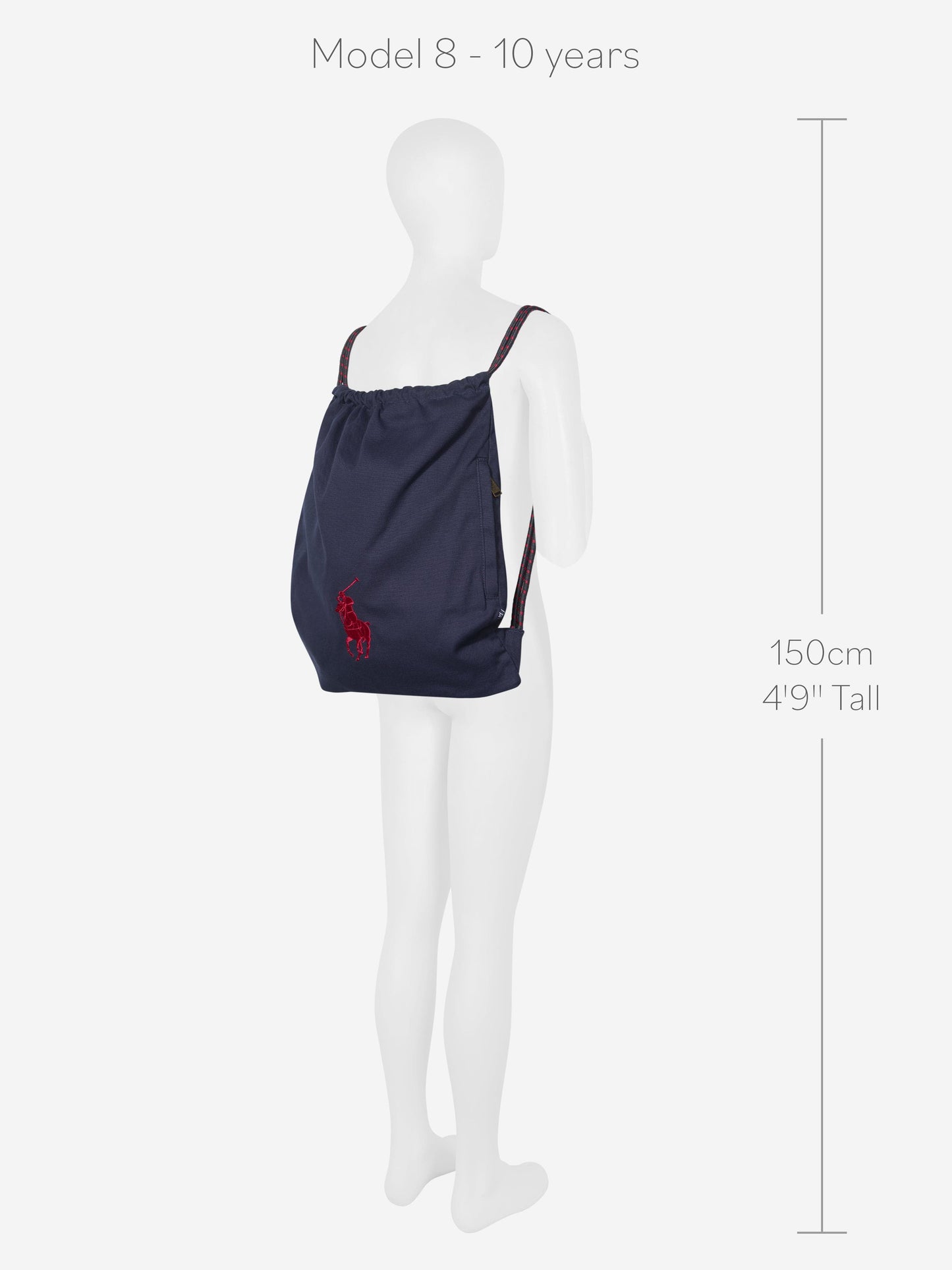Ralph Lauren 儿童 Polo 帆布健身包 (高:49.5 厘米)