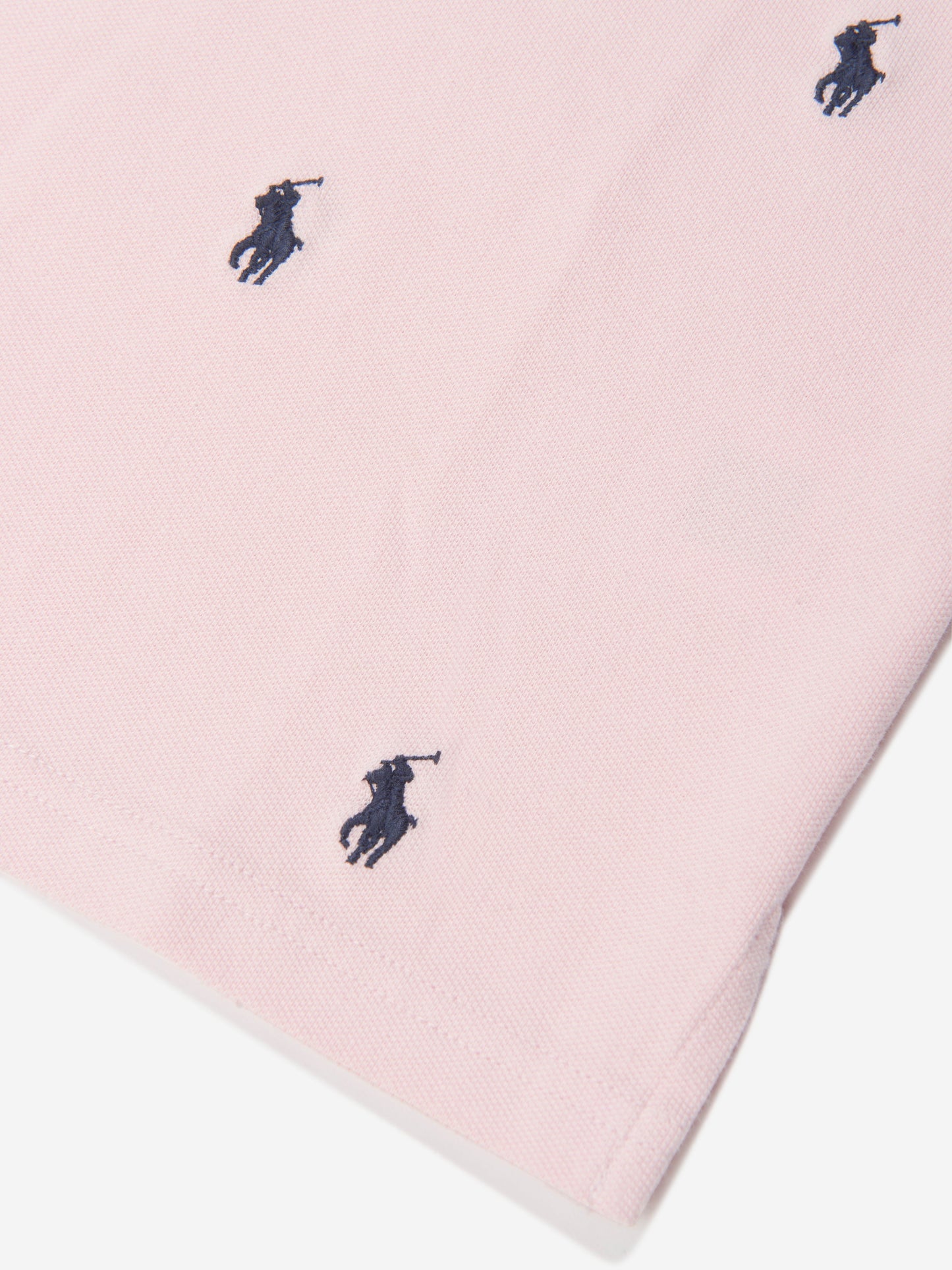 女童粉色刺绣 Polo 衫