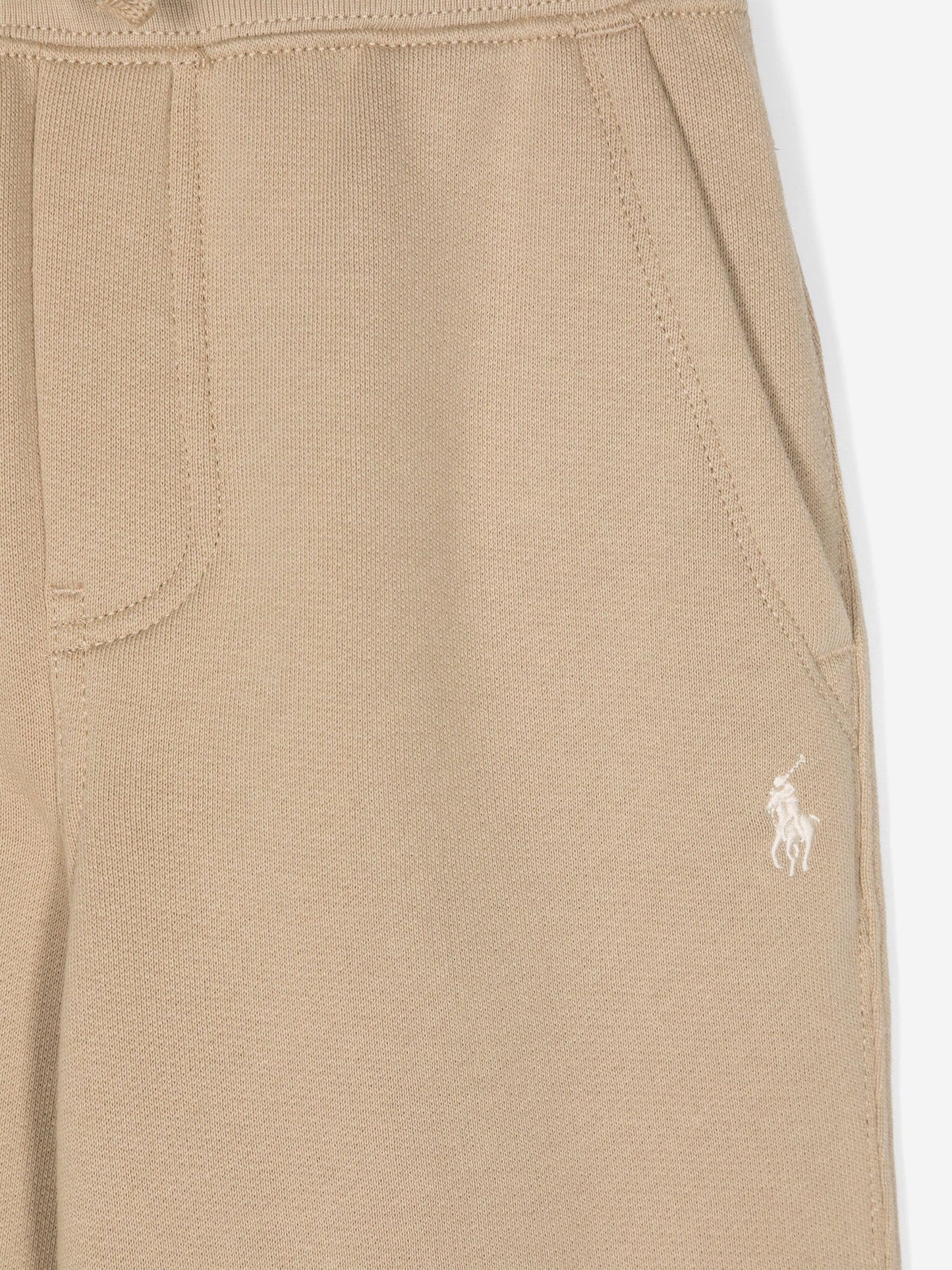 Ralph Lauren 男童米色徽标慢跑裤