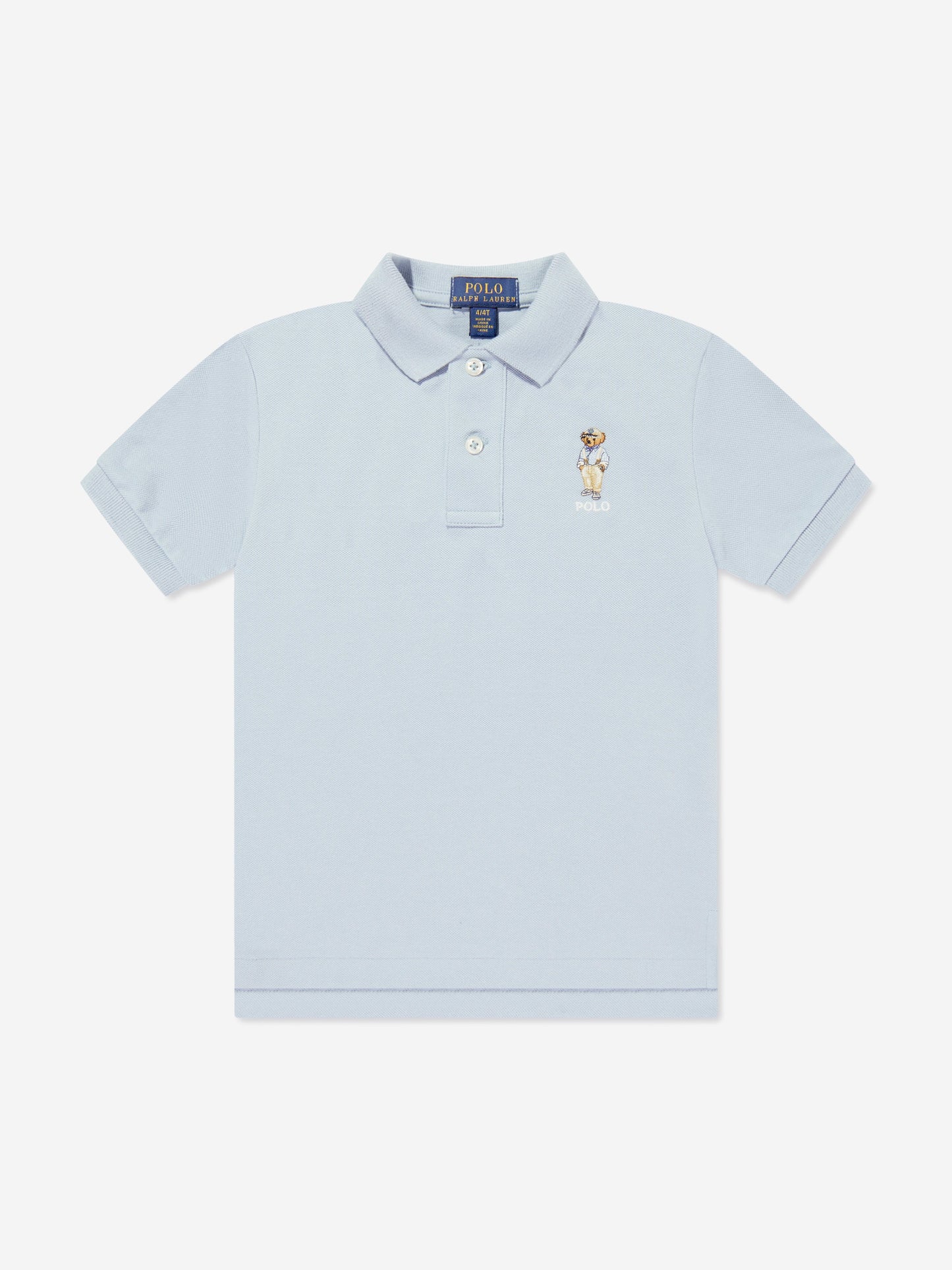 Ralph Lauren 男童蓝色小熊 Polo 衫