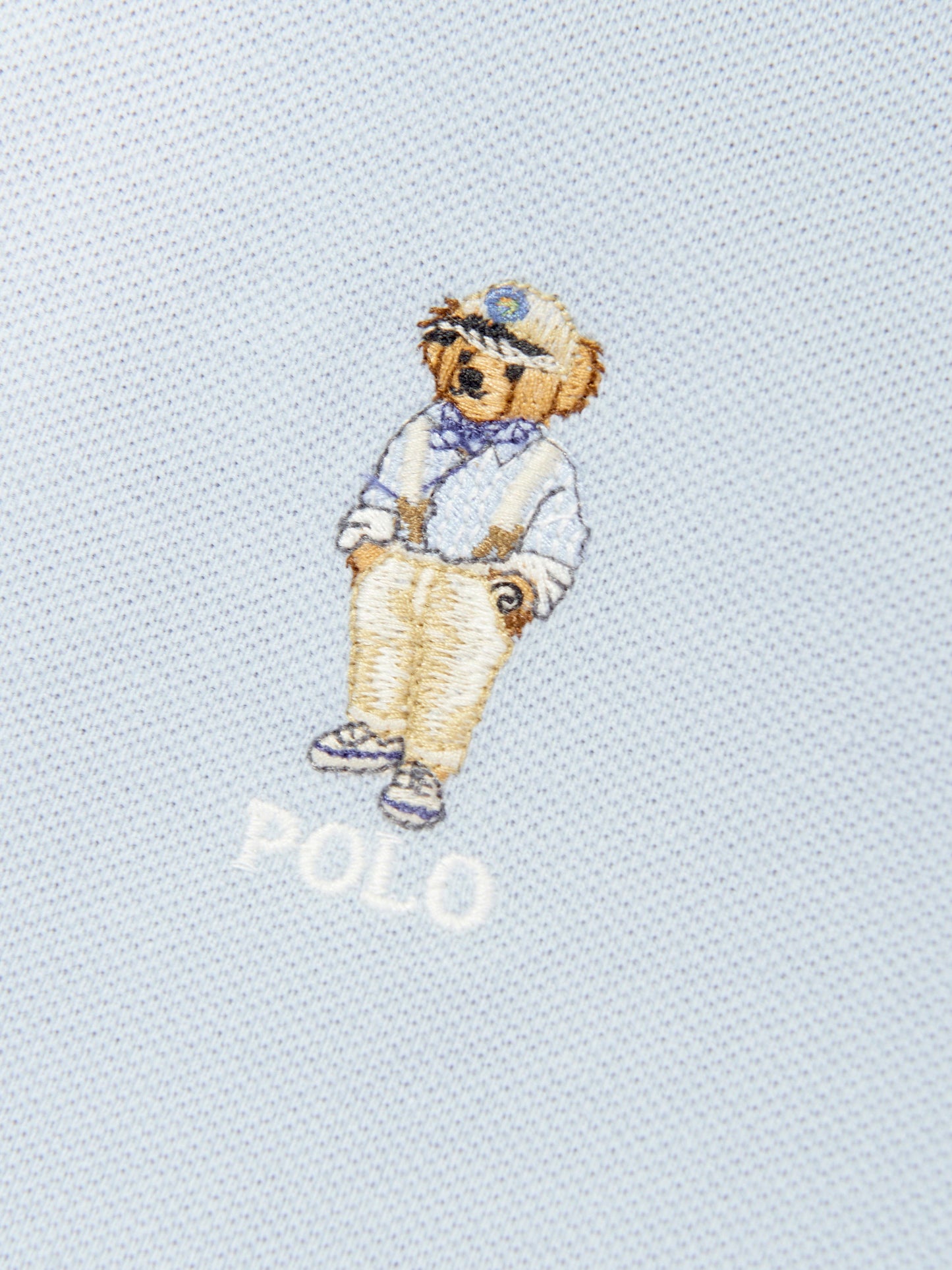 Ralph Lauren 男童蓝色小熊 Polo 衫