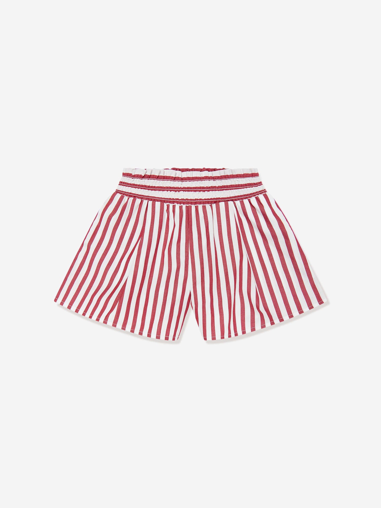 Ralph Lauren 女童条纹短裤套装(红色)