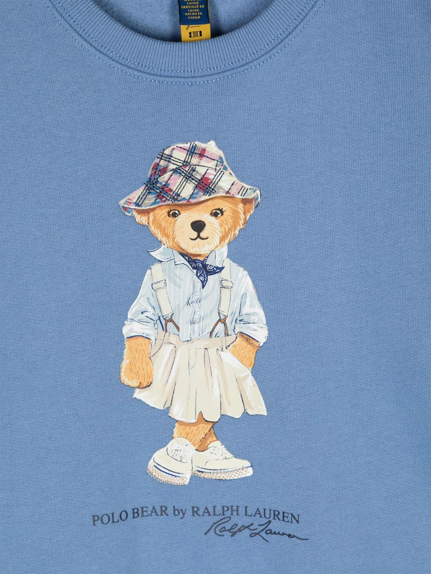 Ralph Lauren 女童蓝色小熊泡泡运动衫
