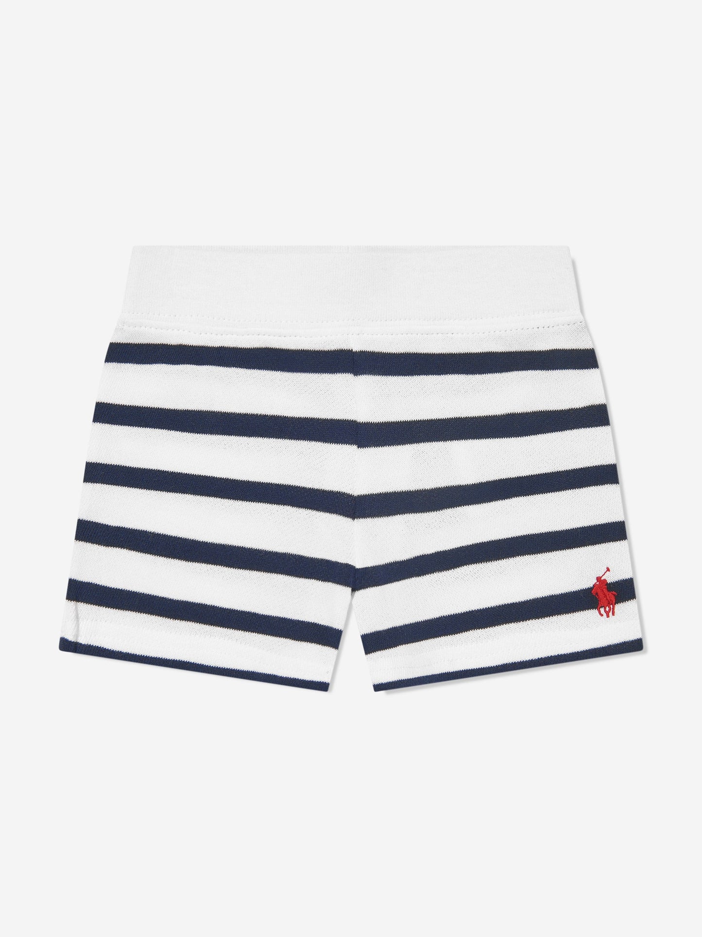 Ralph Lauren 男童条纹短裤套装(白色)