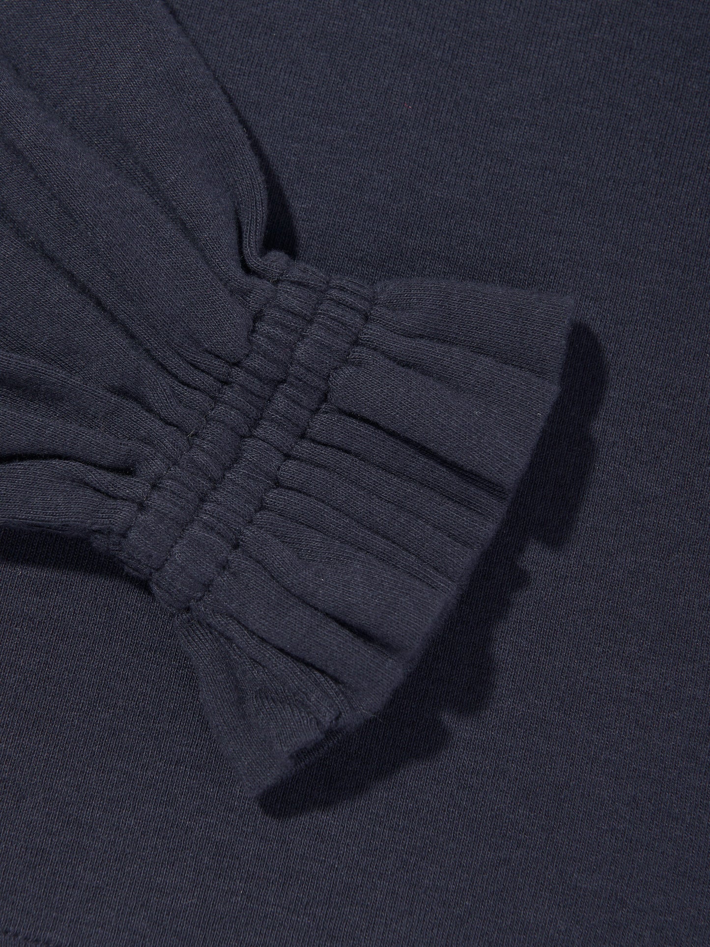 Ralph Lauren Girls Long Sleeve Ruffle T-Shirt in Navy