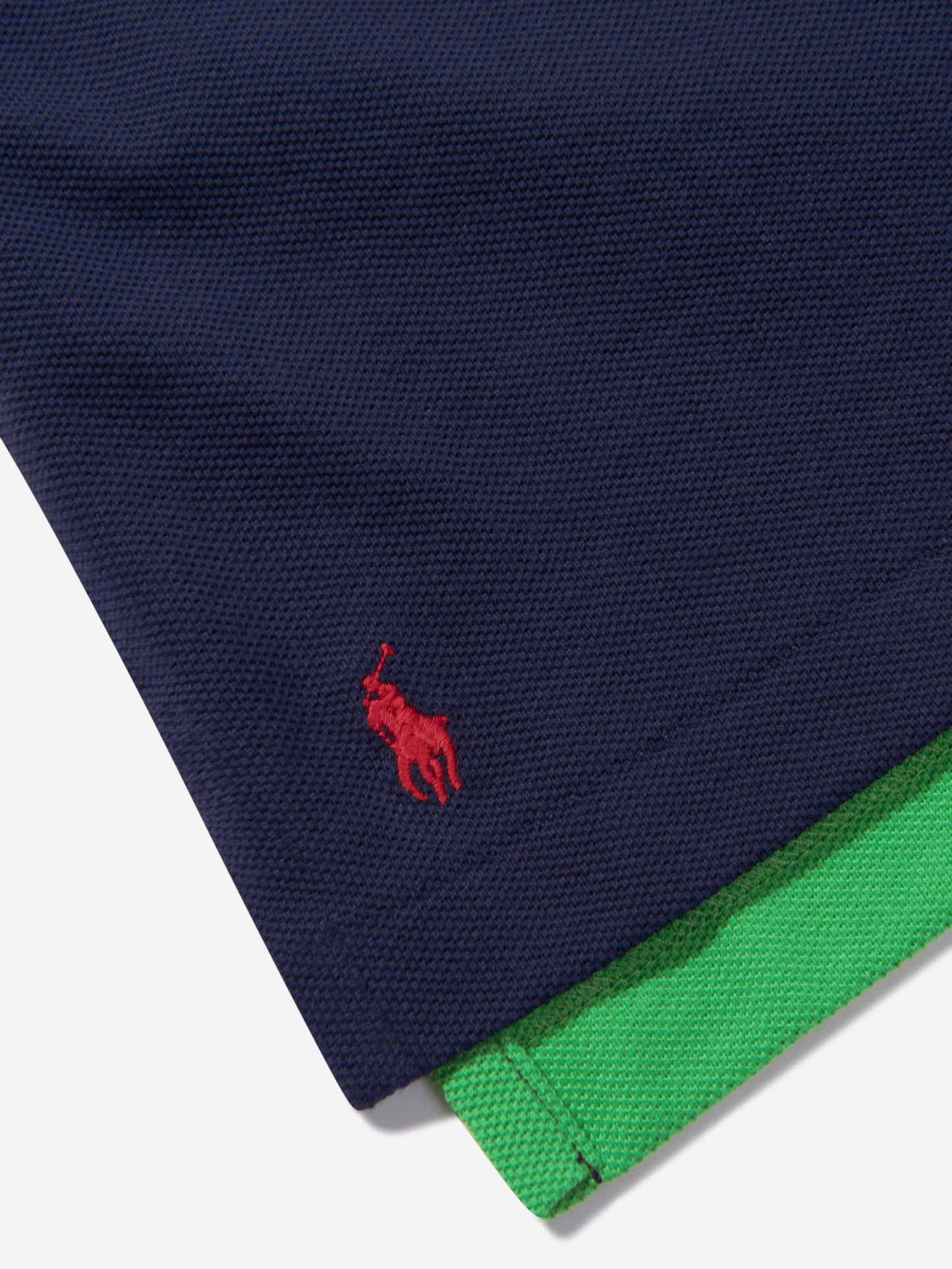 男童海军蓝徽标 Polo 衫
