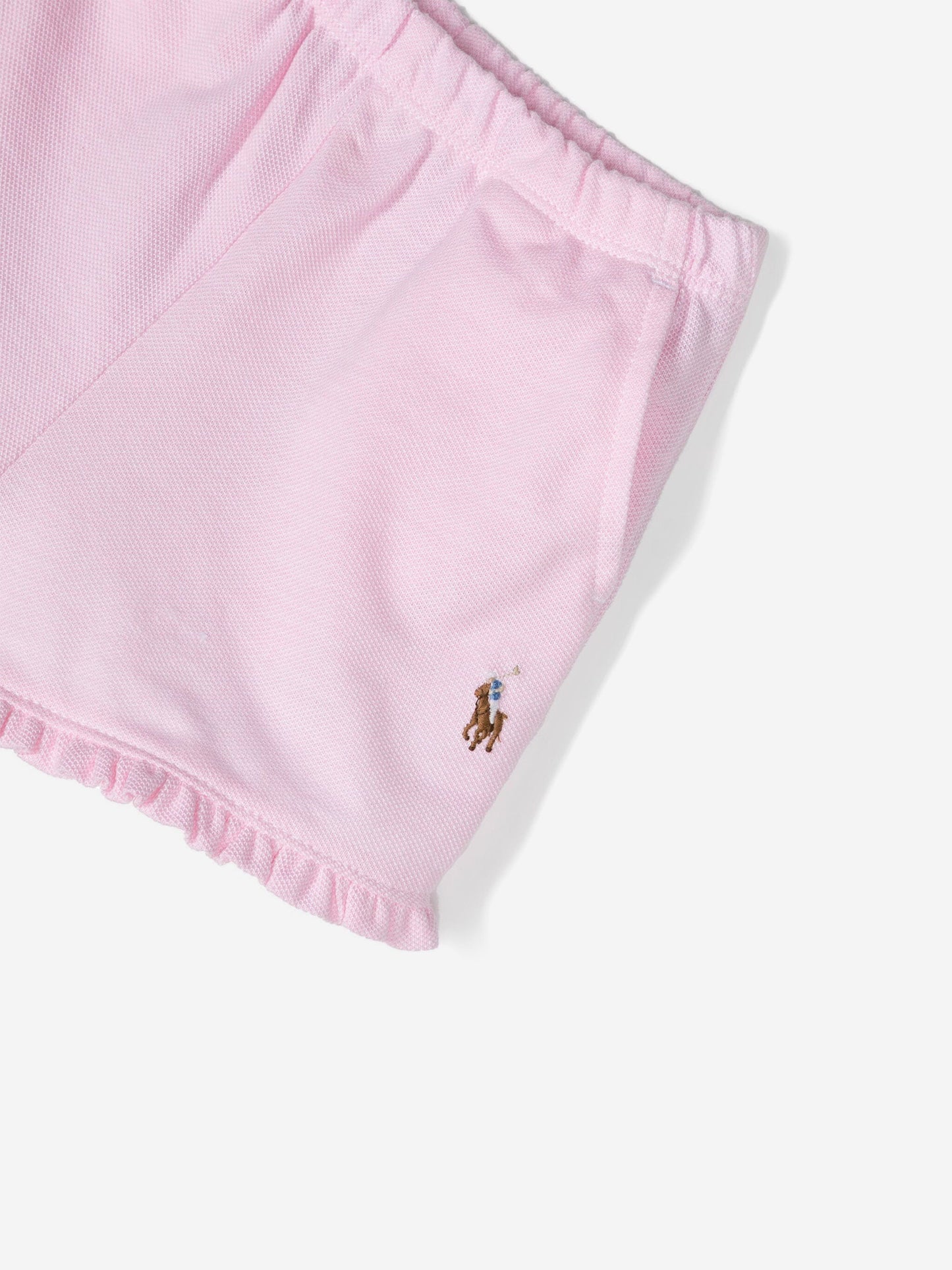Ralph Lauren 女婴熊短裤套装(粉色)
