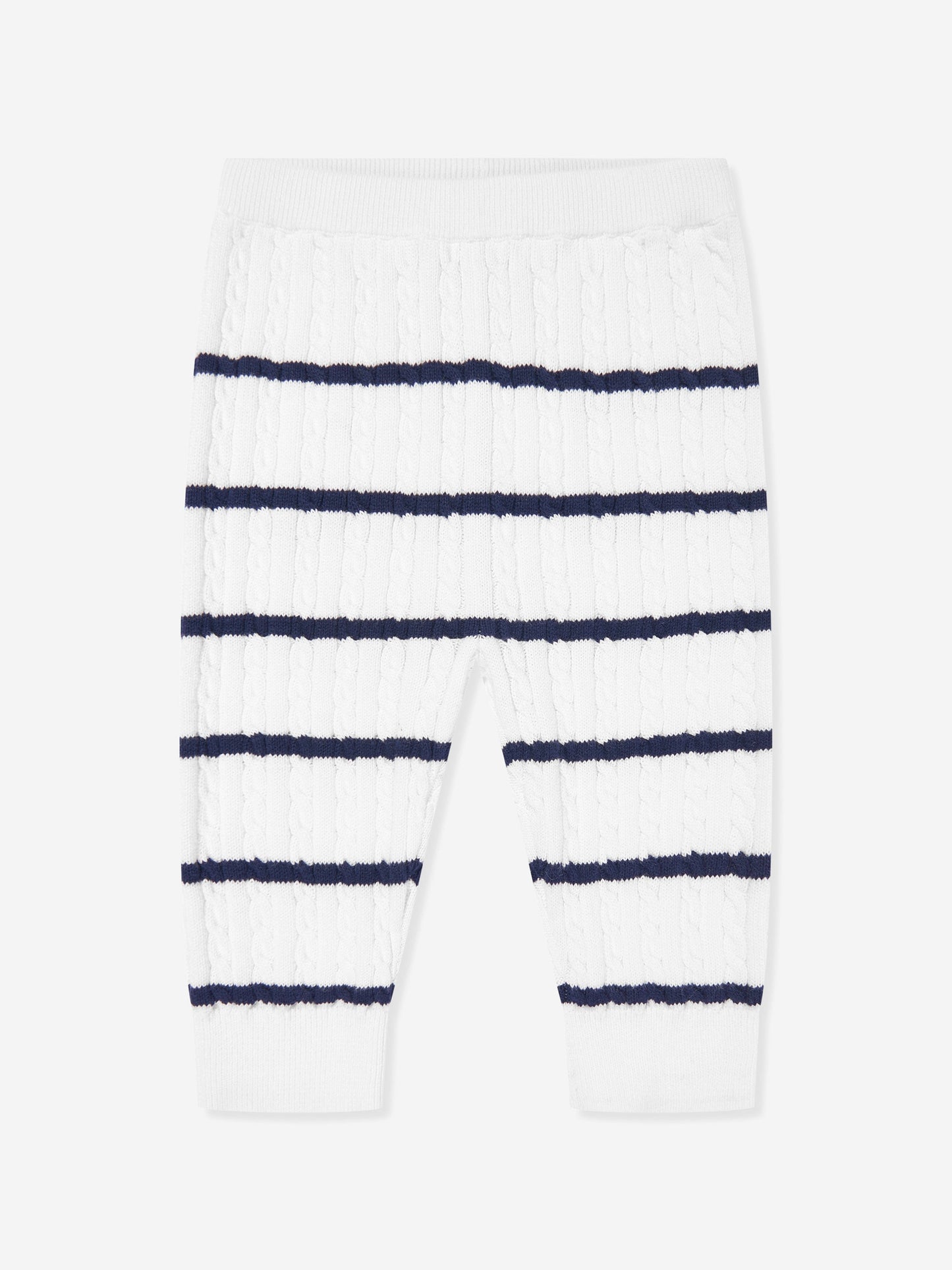 Baby Striped Leggings Set in Navy