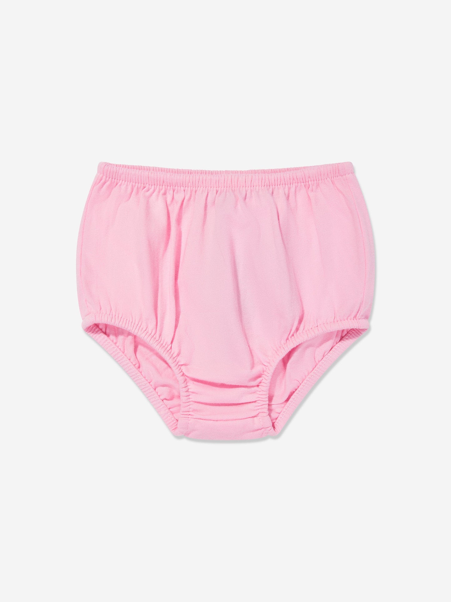 Baby Girls Striped Jersey Dress With Bloomers in Pink
