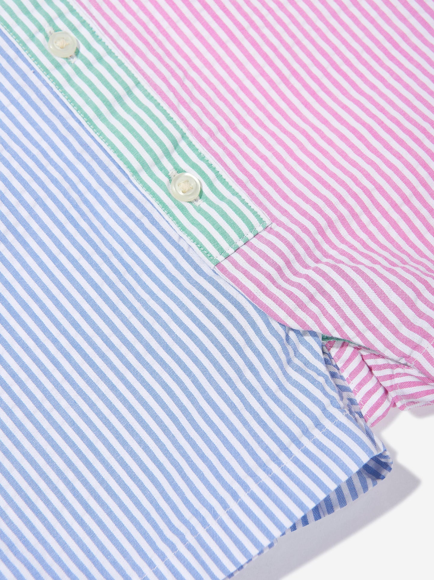 Baby Boys Striped Romper in Blue