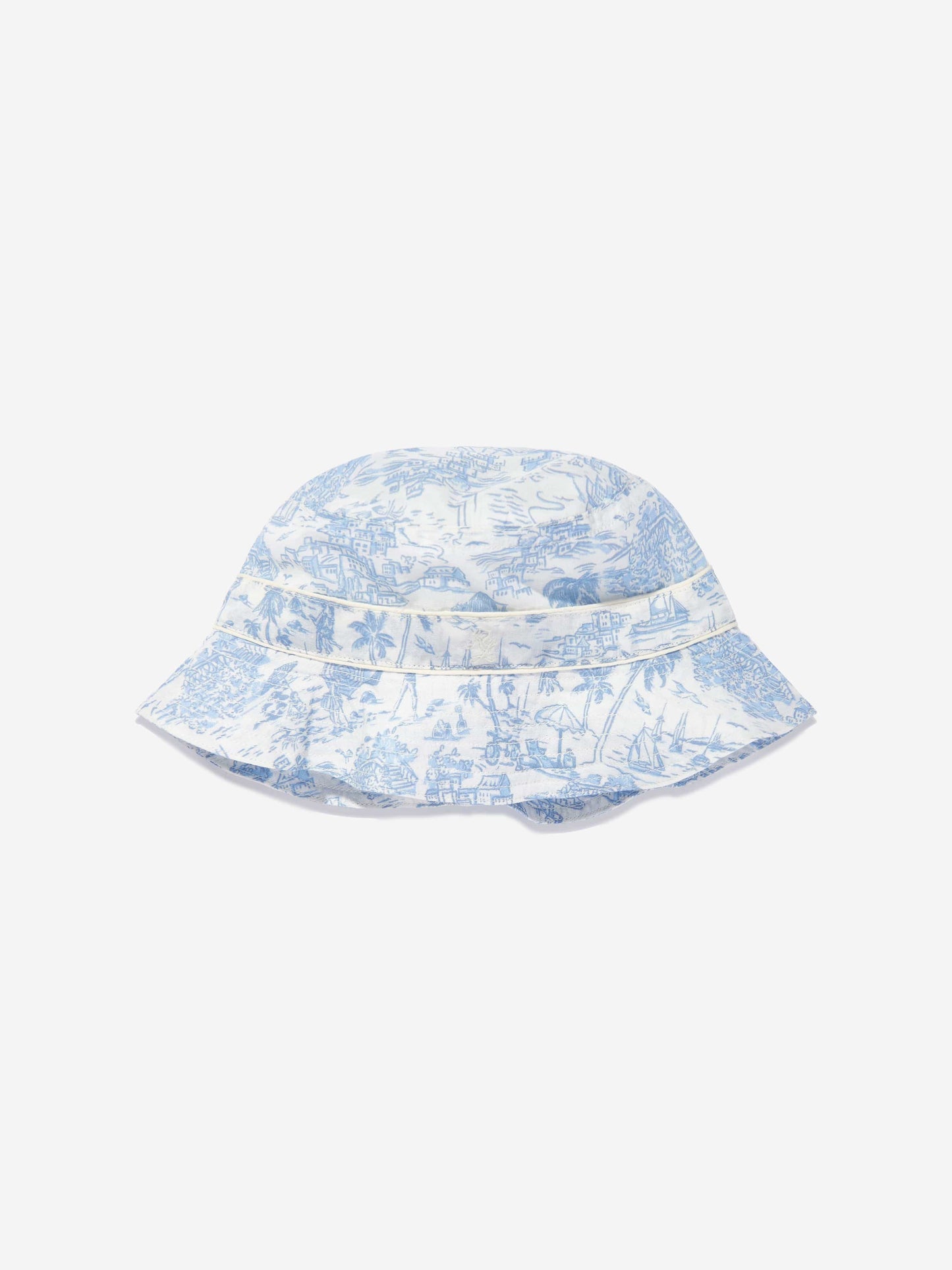 Baby Boys Riviera Toile Romper Set in Blue