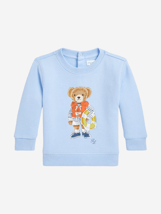 Baby Boys Bear Sweatshirt in Blue