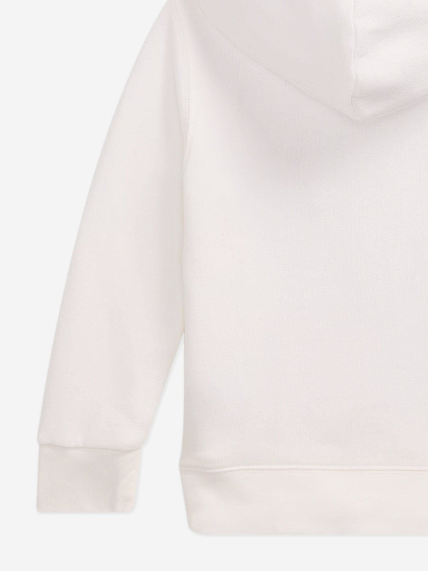 Boys Fleece Hoodie in White