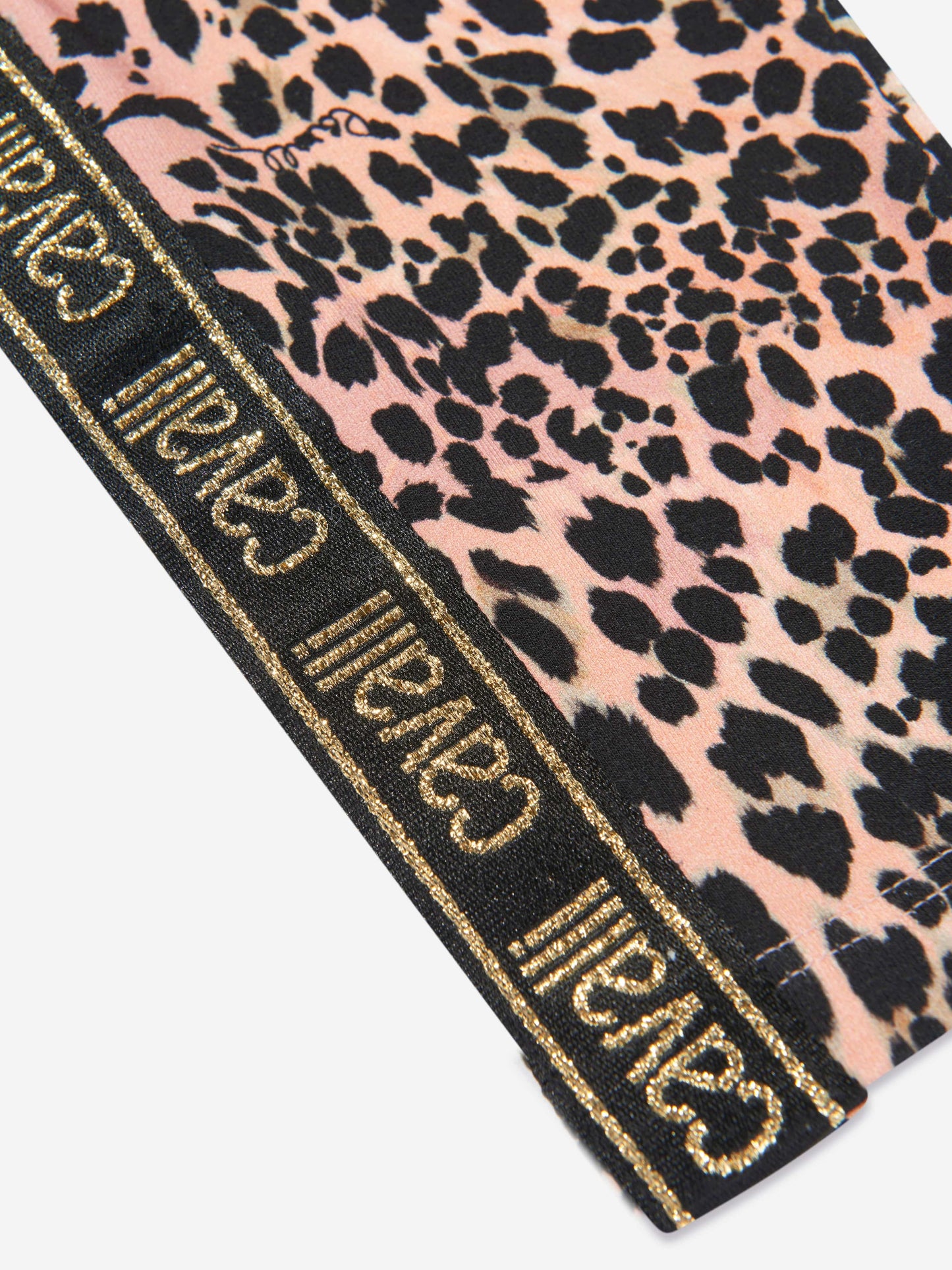 Roberto Cavalli 女童棉质豹纹紧身裤